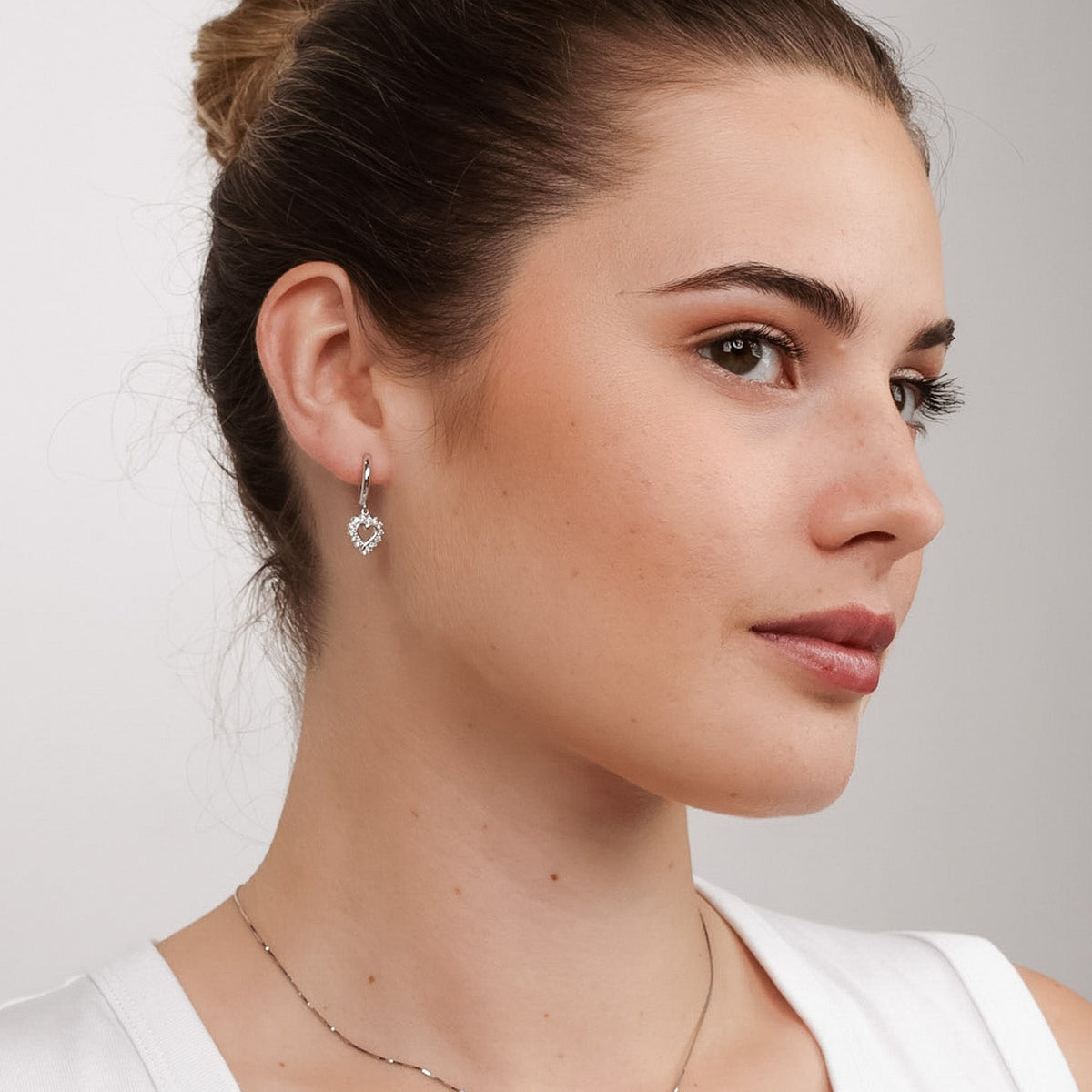 Classic Heart Hoop Earrings