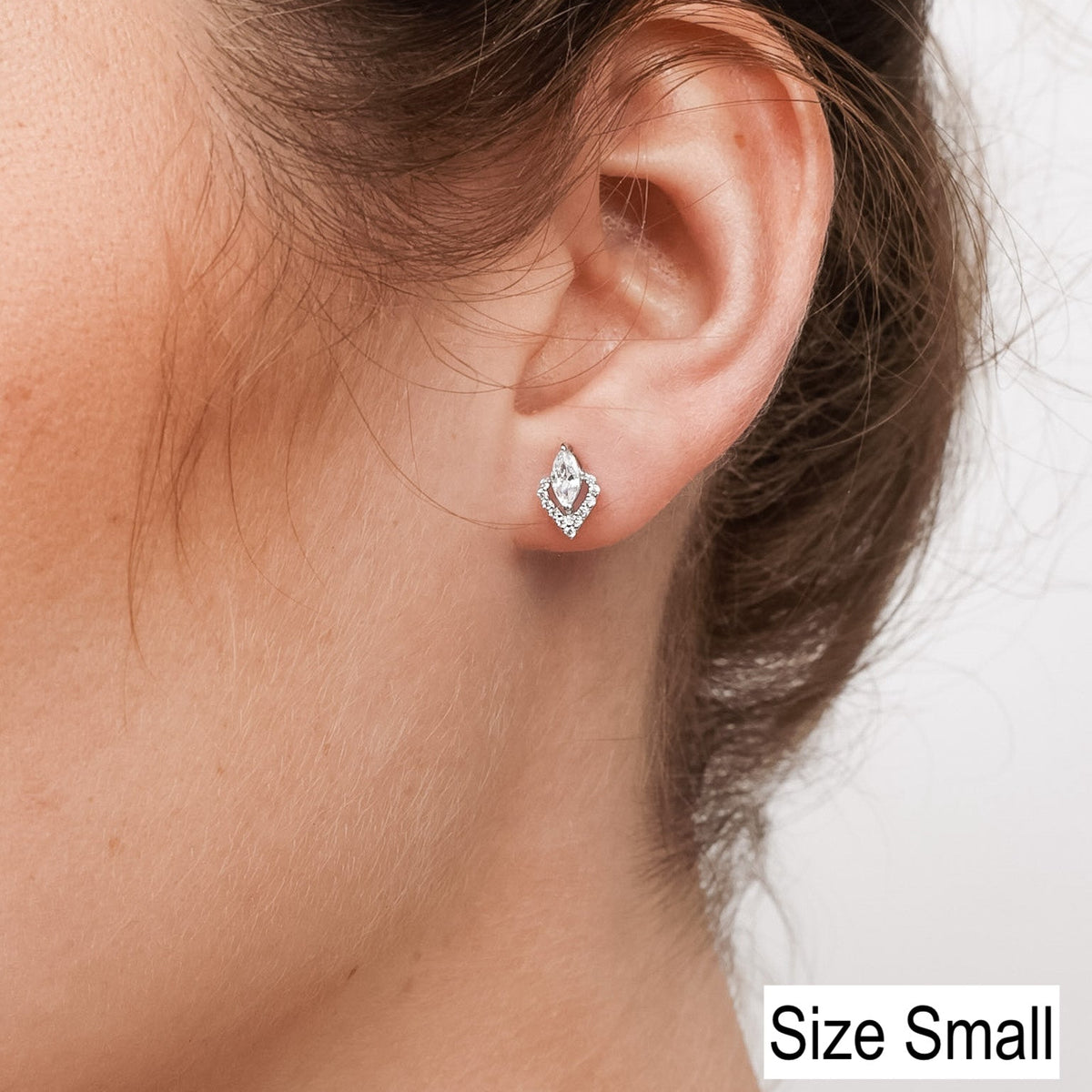 Vintage Marquise Stud Earrings