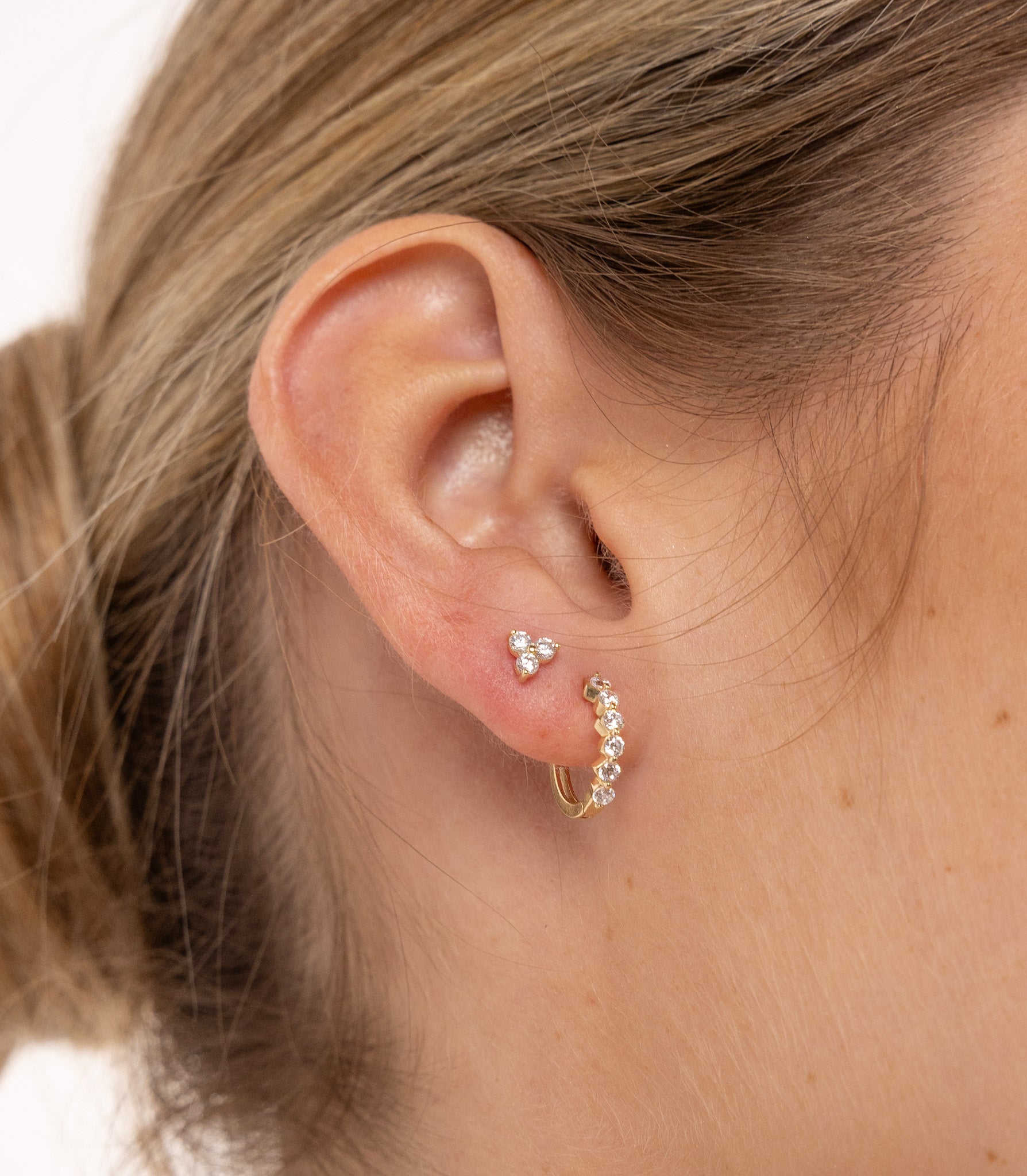Pavé Icicle Hoop Earrings