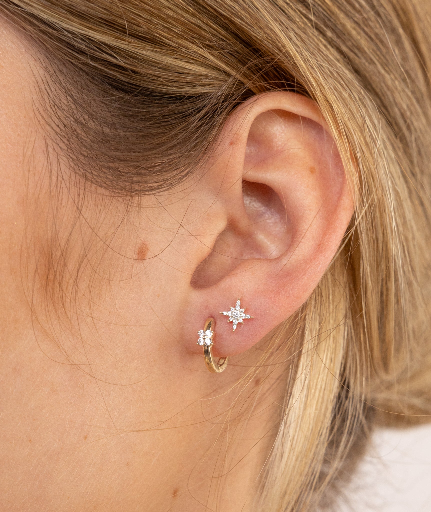 Dainty Clover Flower Huggies