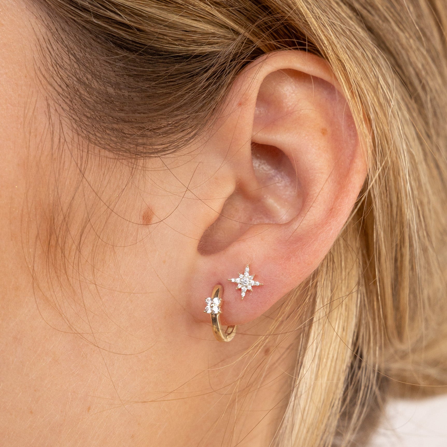 Dainty Clover Flower Huggies