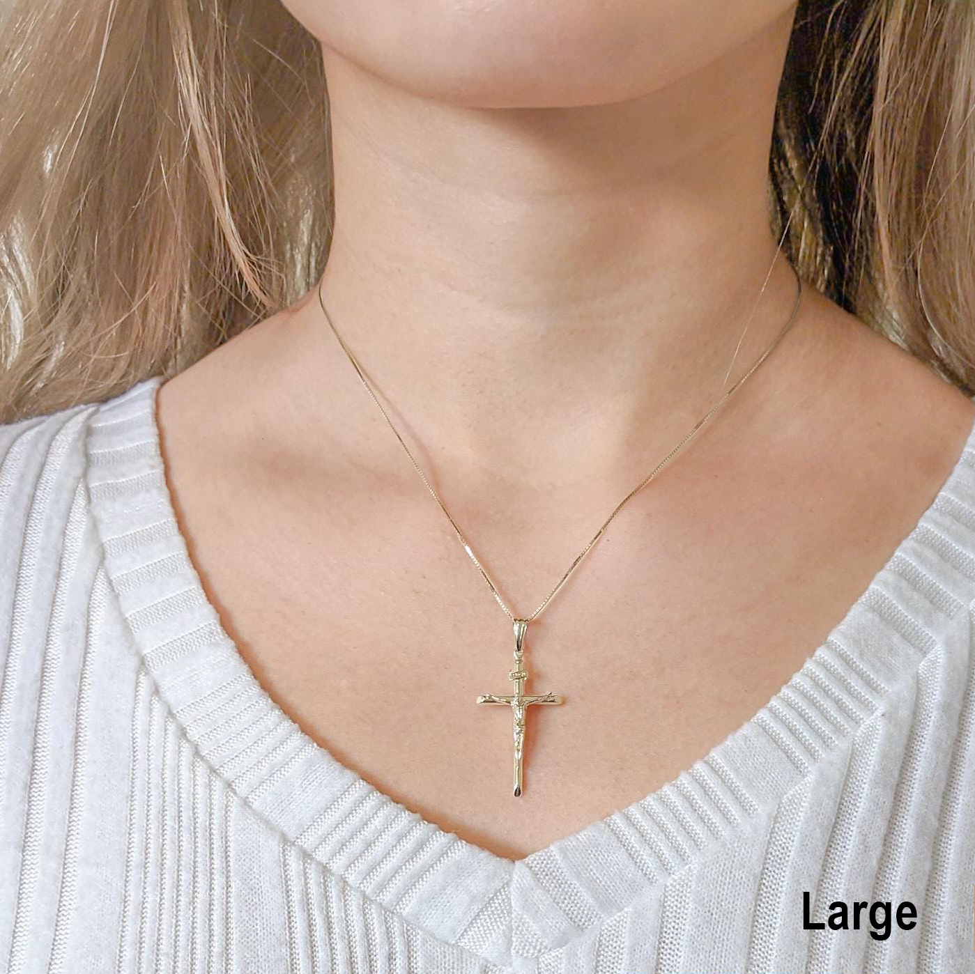 Crucifix Cross Pendant – .925 Sterling Silver