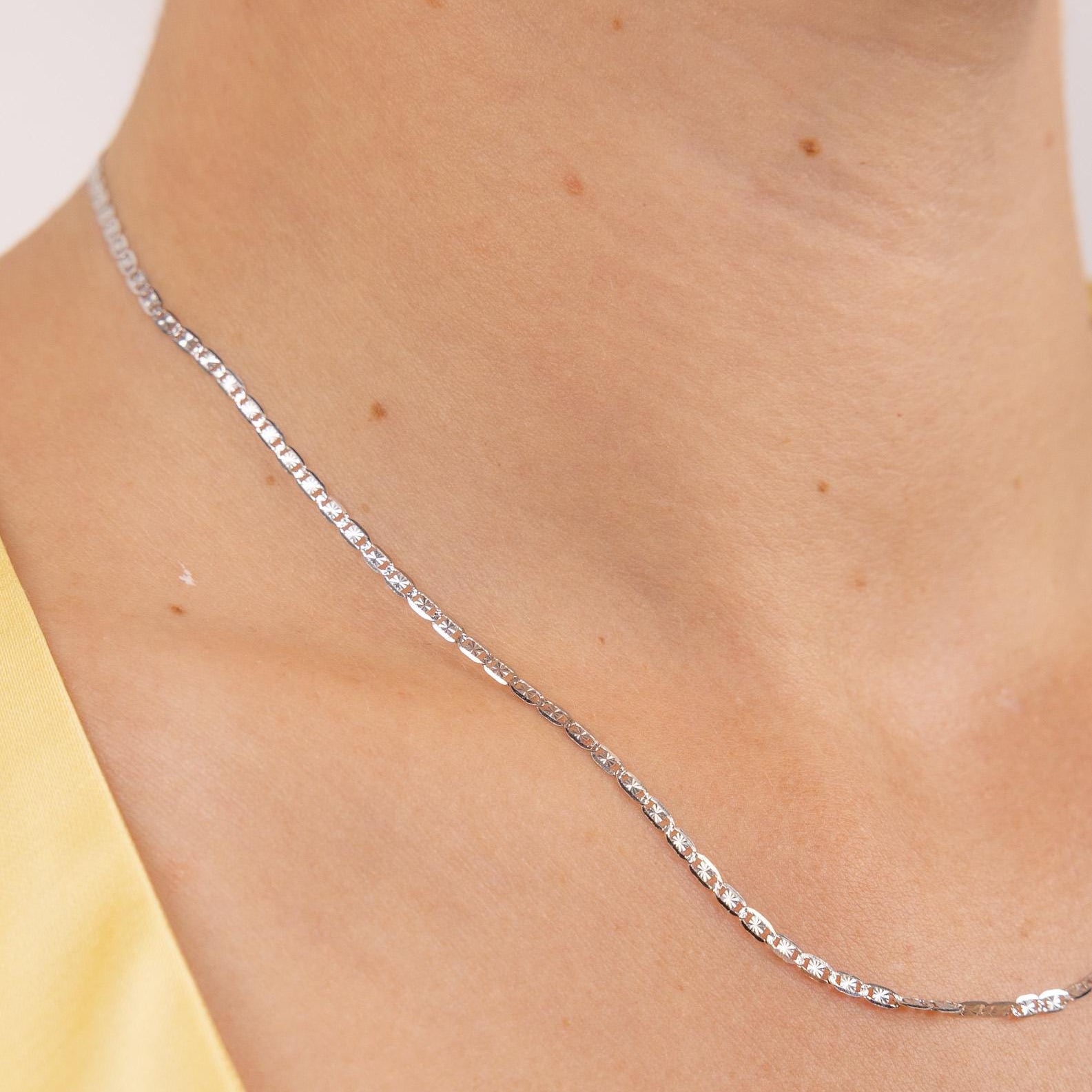 Diamond Cut Valentino Link Chain