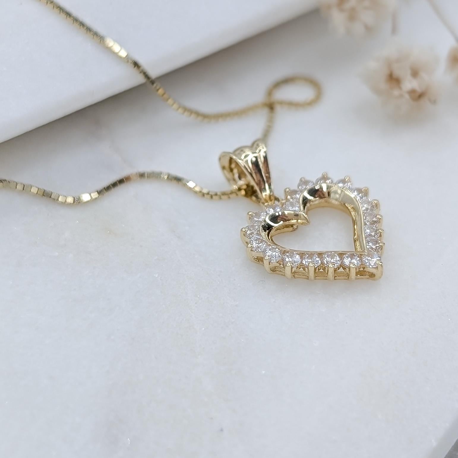 Modern Heart Pendant