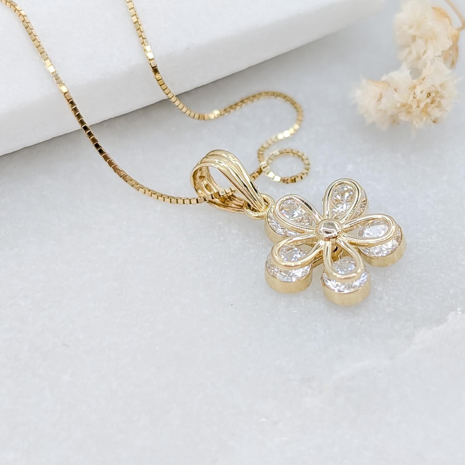Minimalist Plumeria Charm