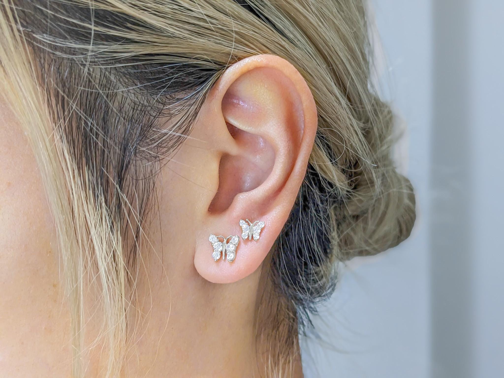 Dainty Butterfly Earring – .925 Sterling Silver