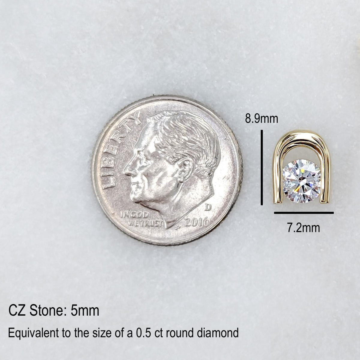 Floating Solitaire Pendant