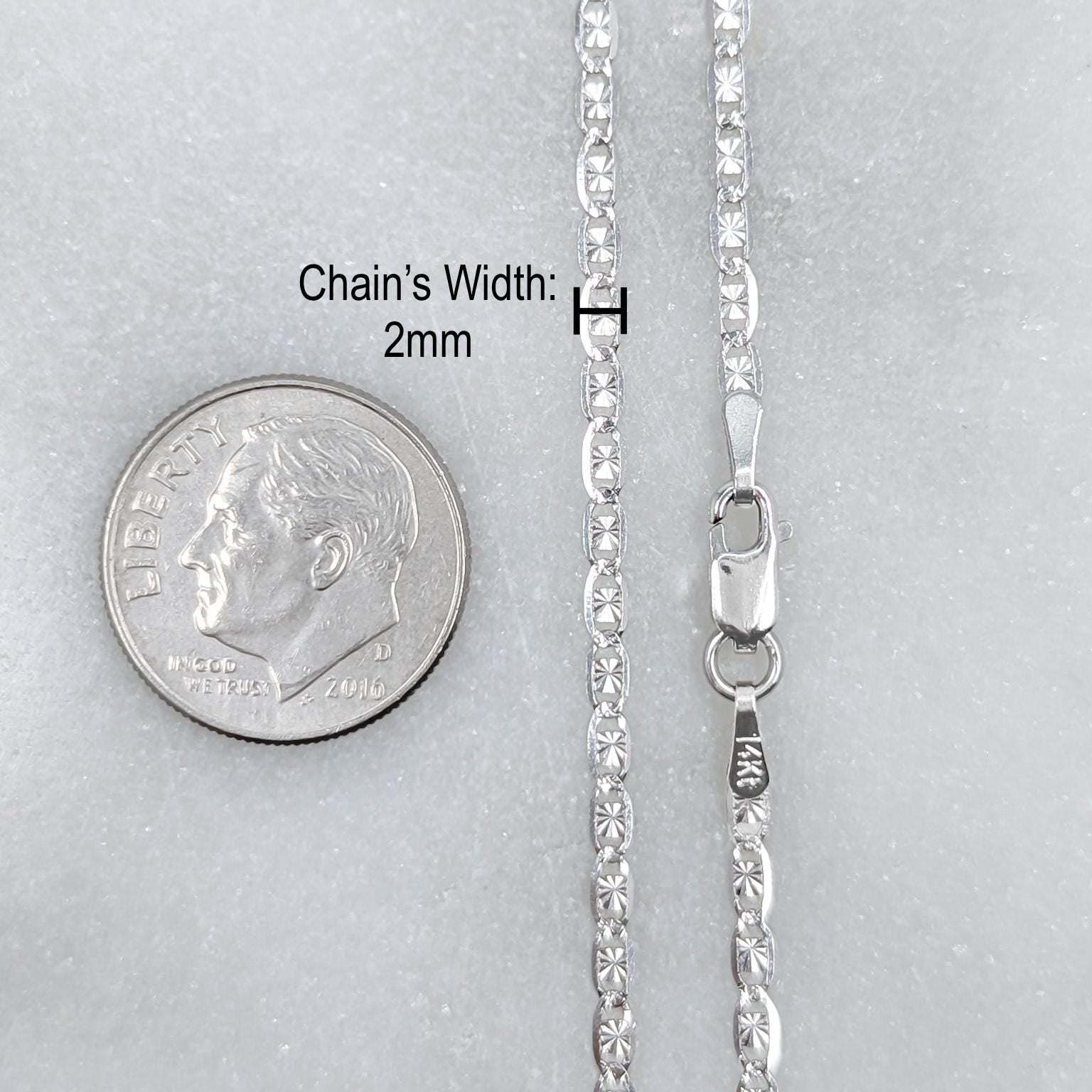 Diamond Cut Valentino Link Chain