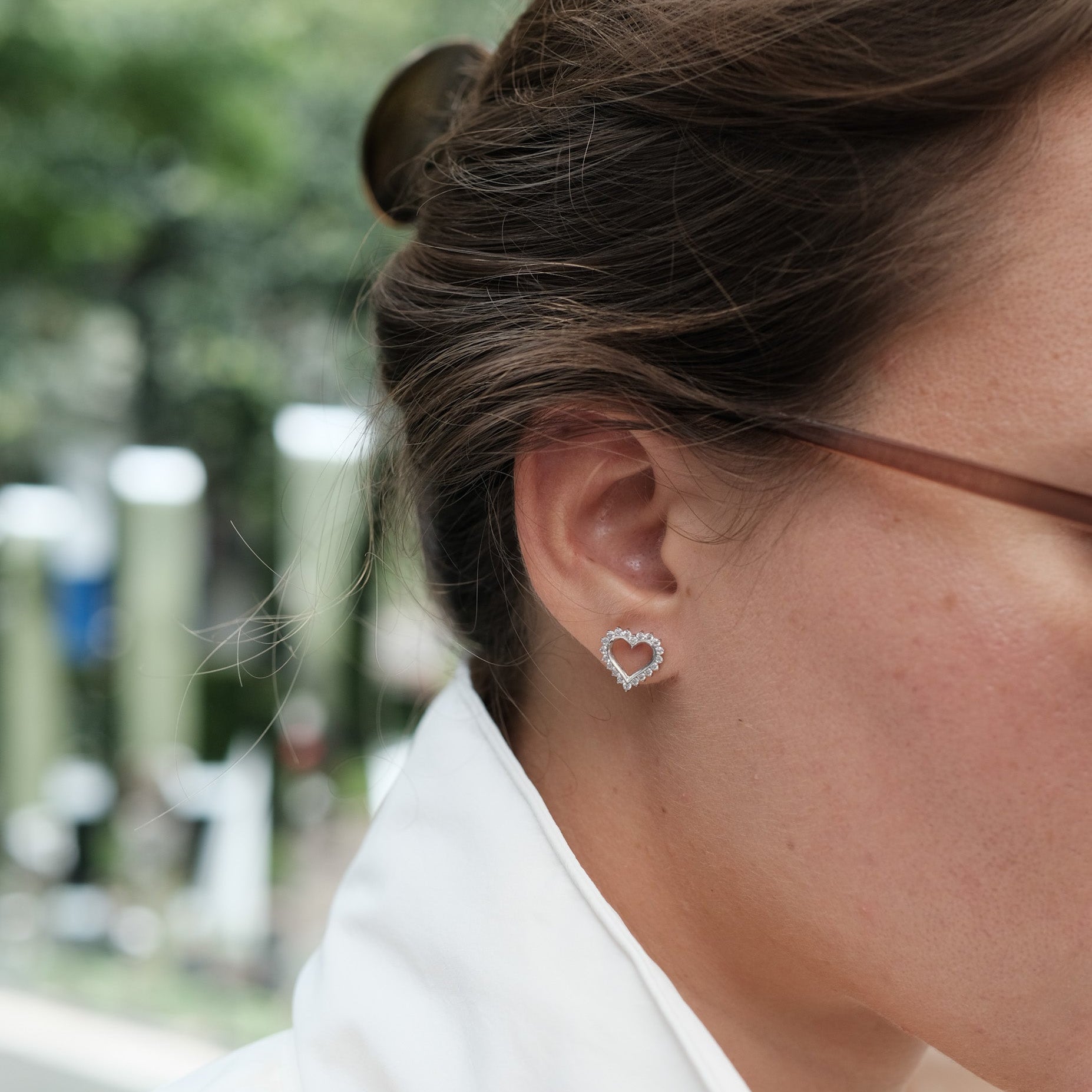 Modern Heart Earrings