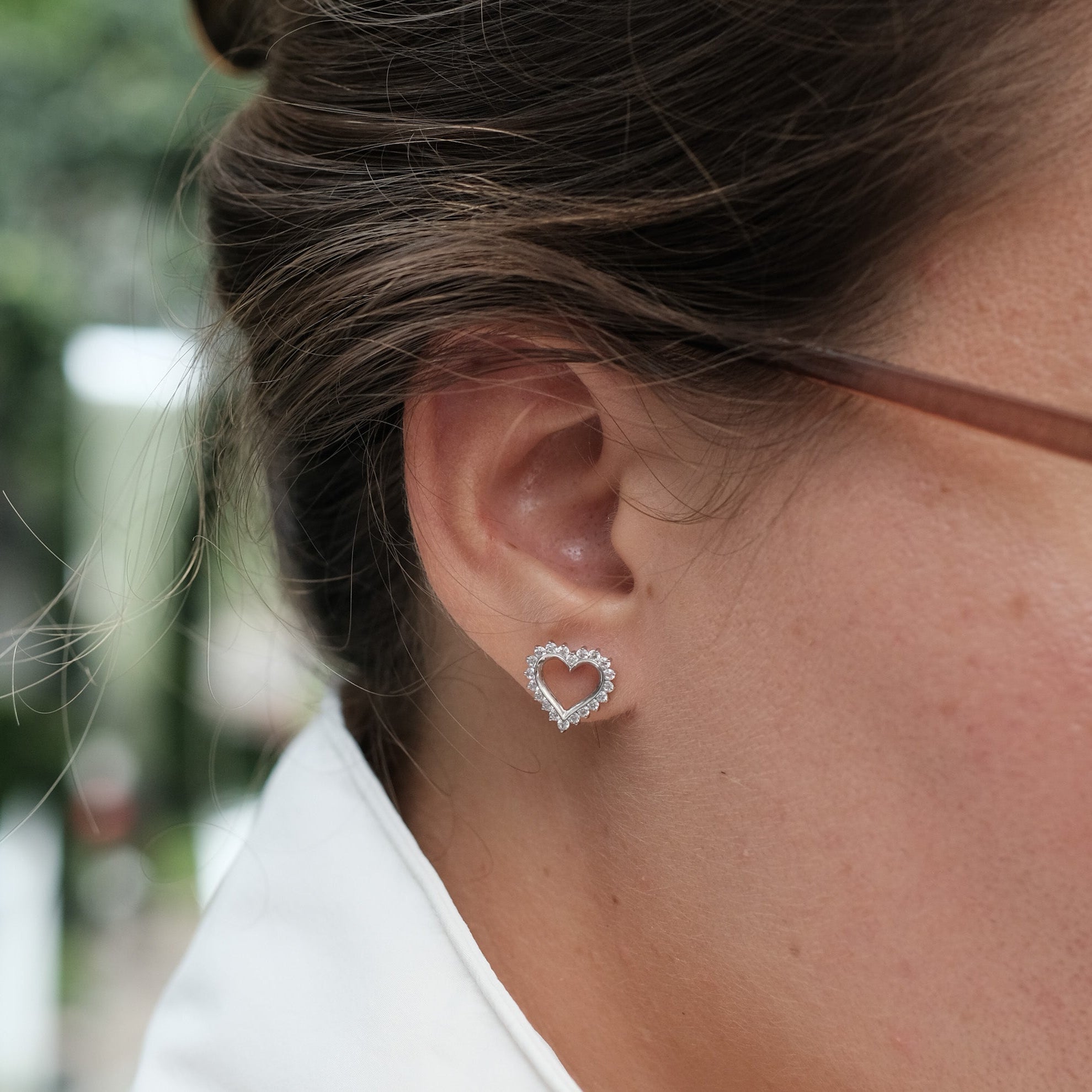 Modern Heart Earrings