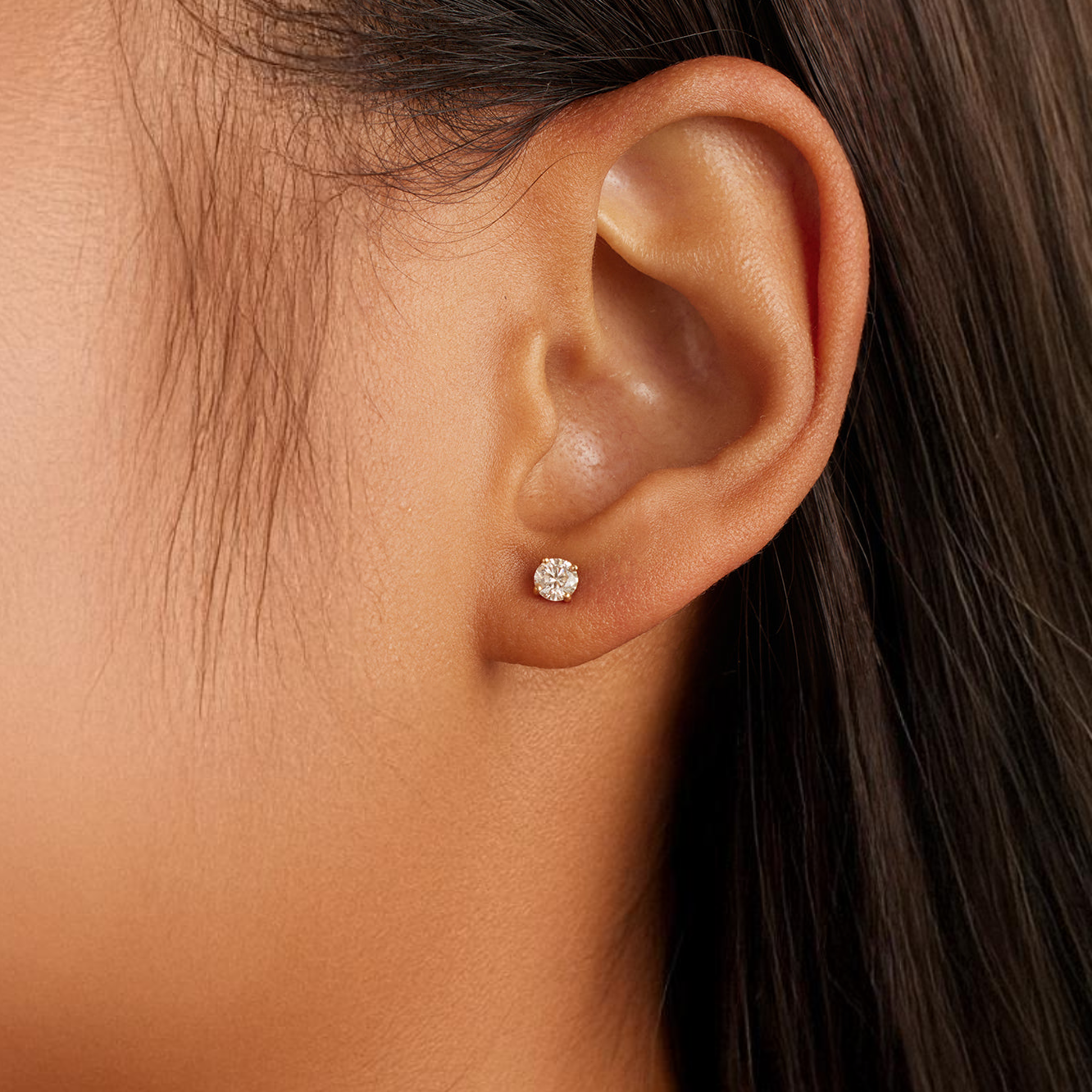 Martini Solitaire Earrings