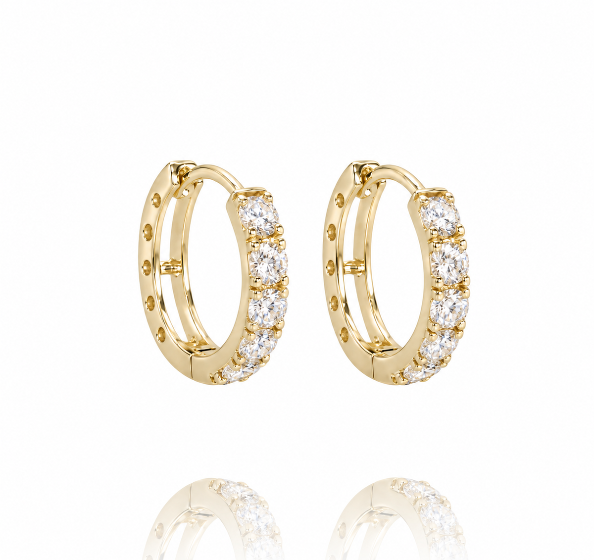 Pavé Hoop Earrings