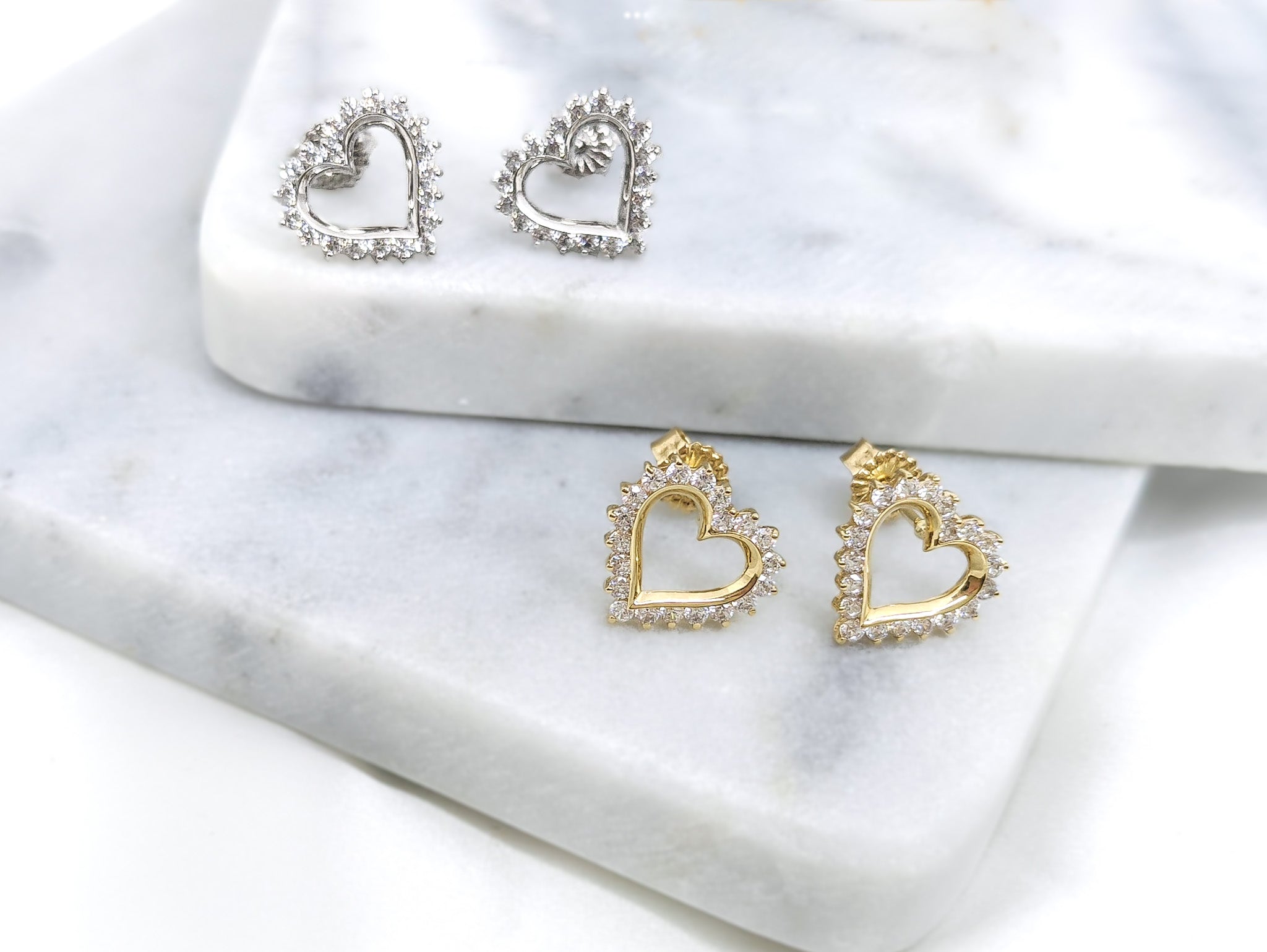 Modern Heart Earrings