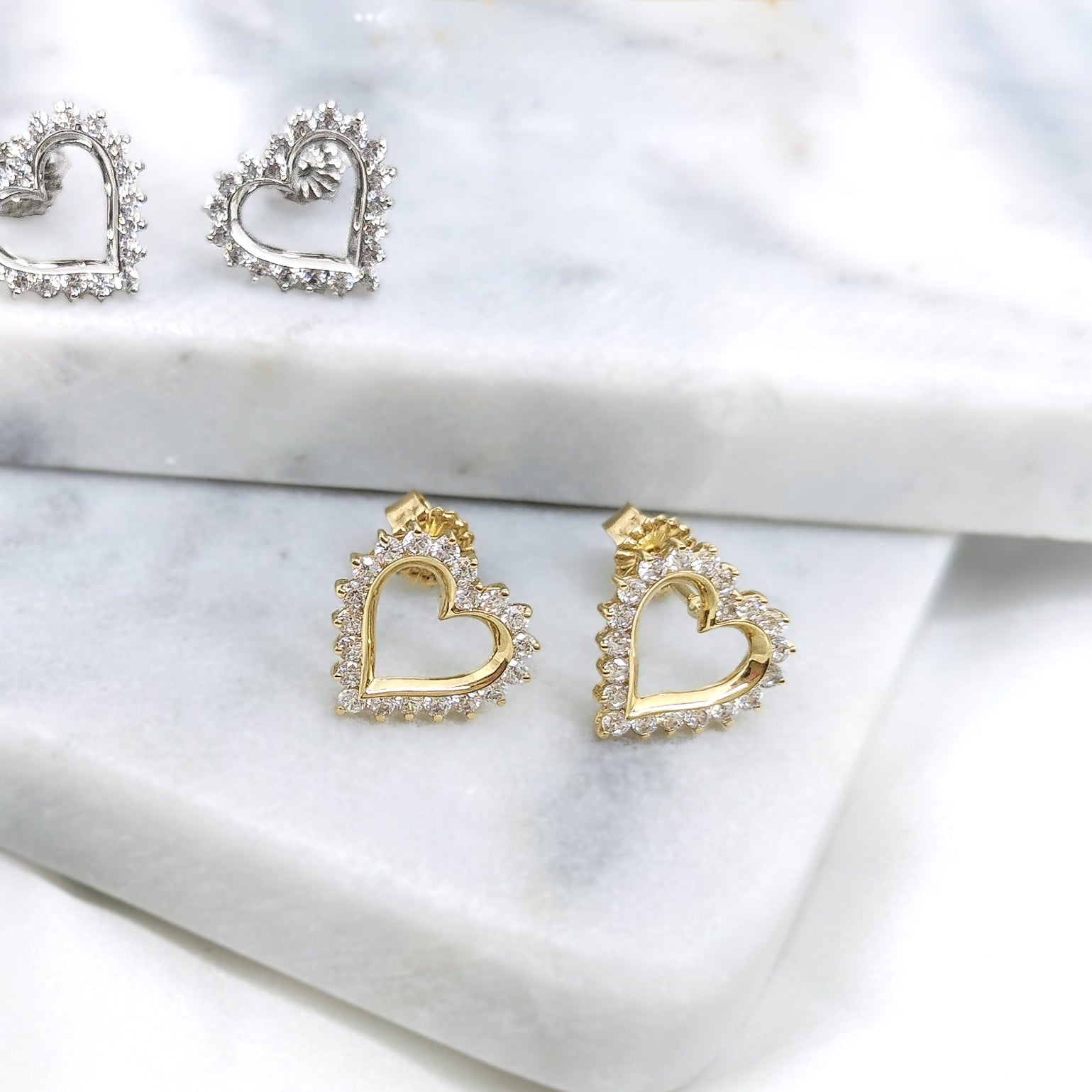 Modern Heart Earrings