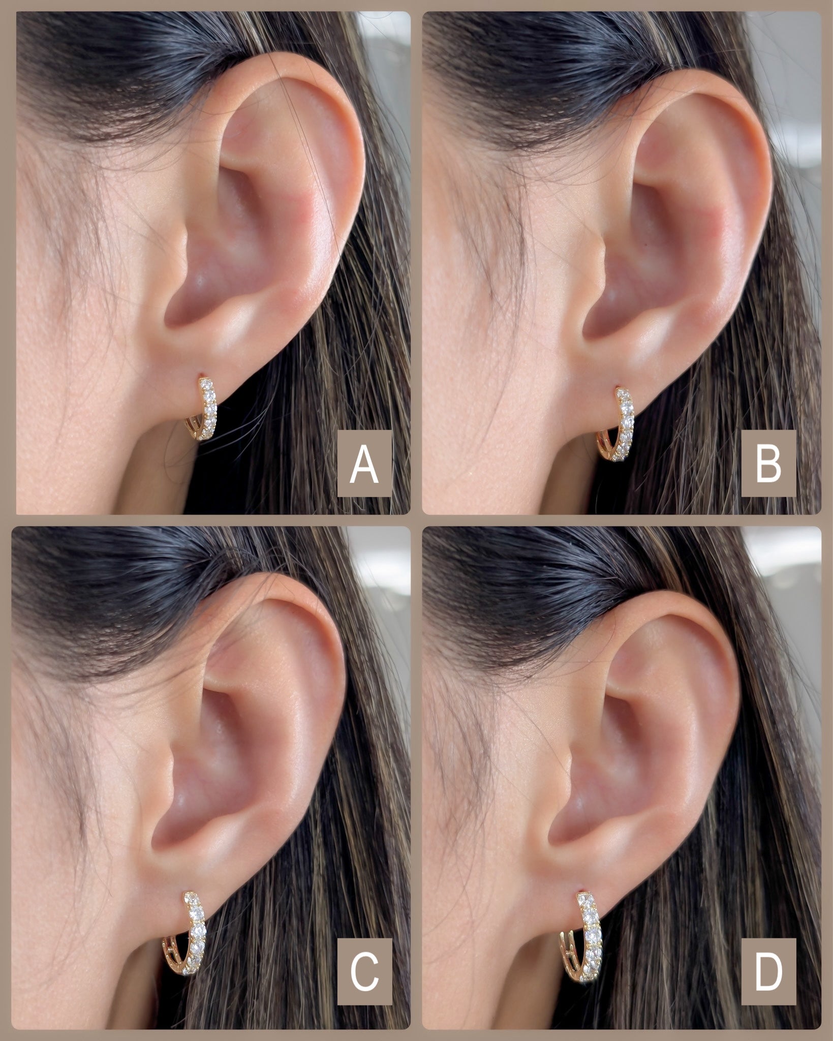 Pavé Hoop Earrings