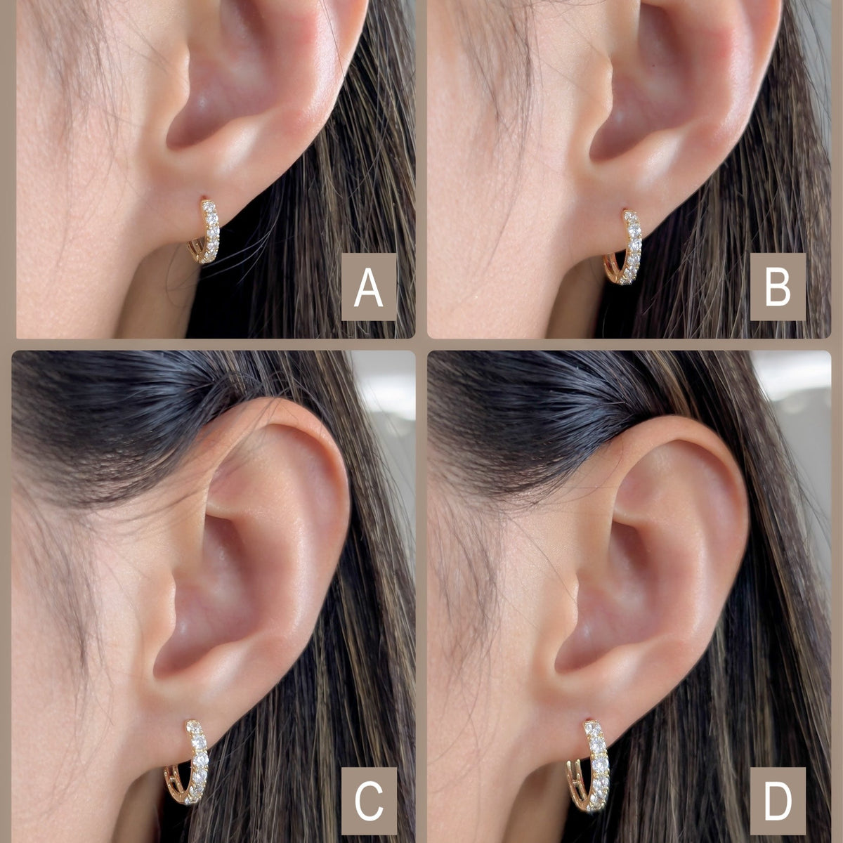 Pavé Hoop Earrings