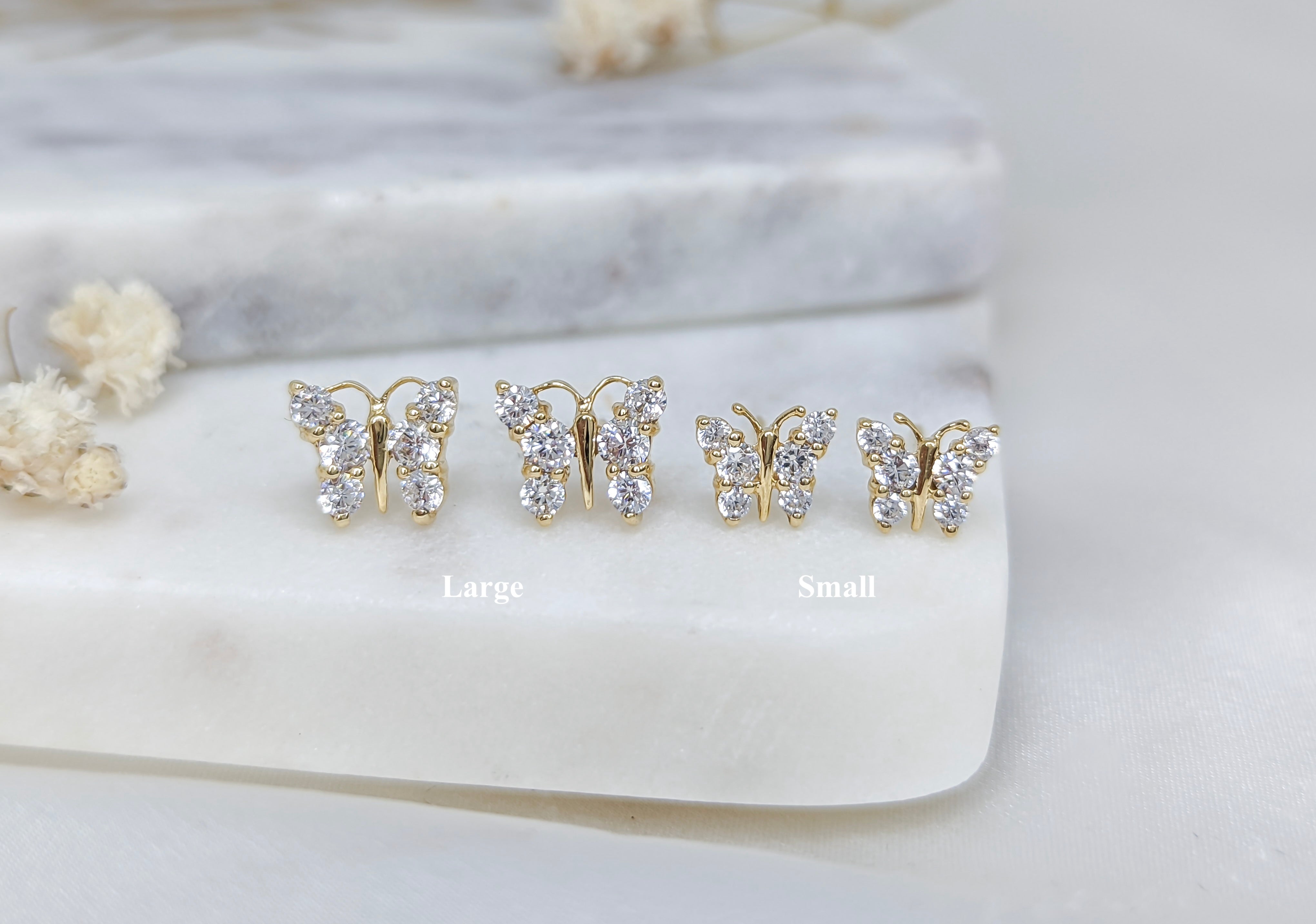 Dainty Butterfly Earring