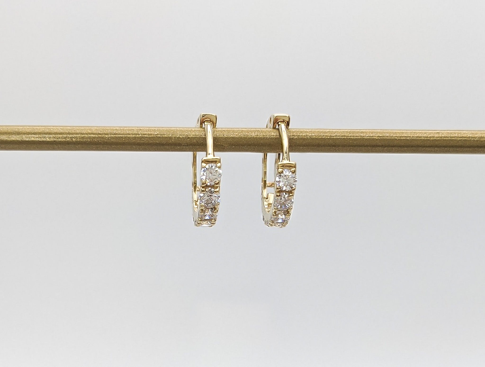 Pavé Hoop Earrings