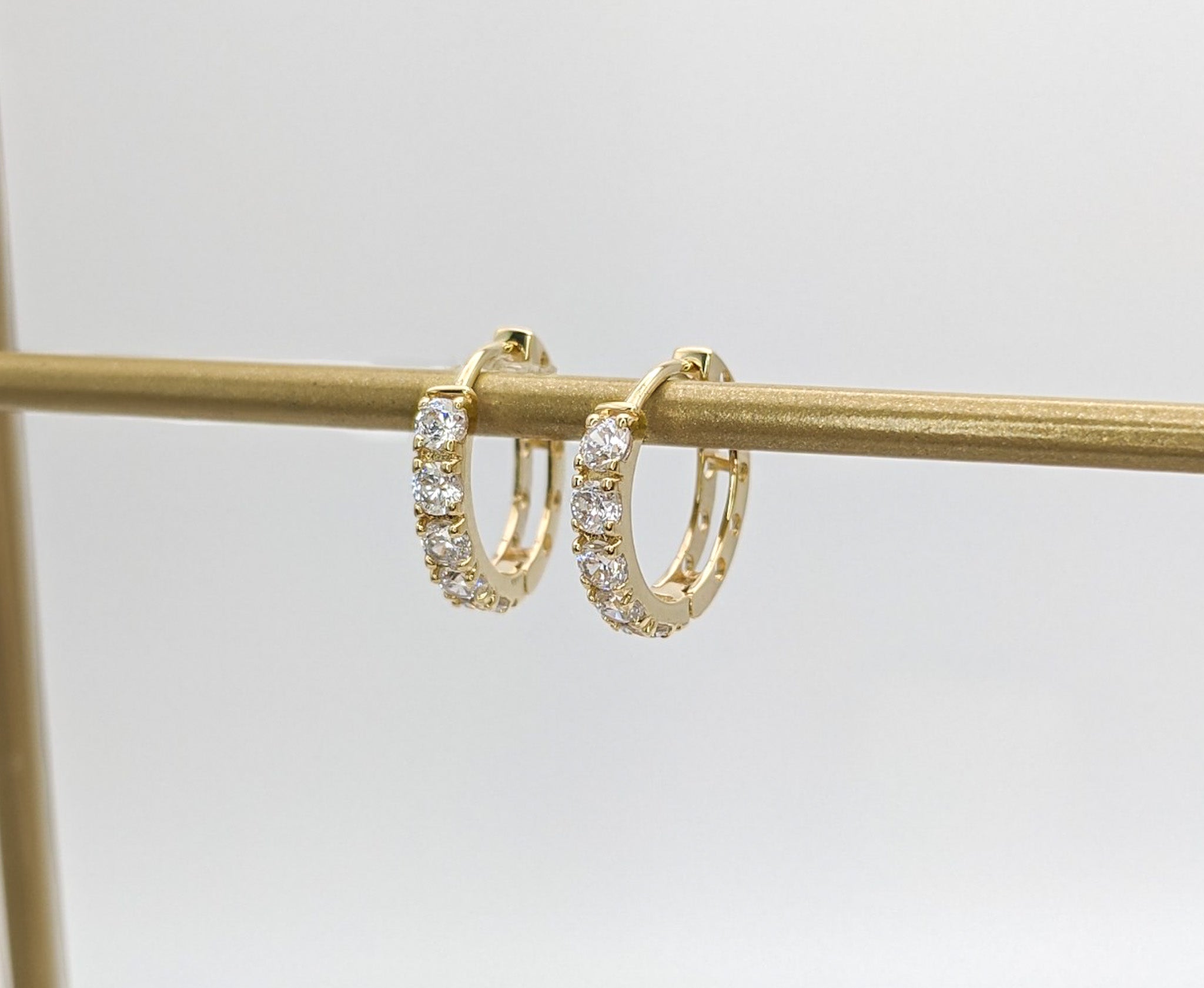 Pavé Hoop Earrings