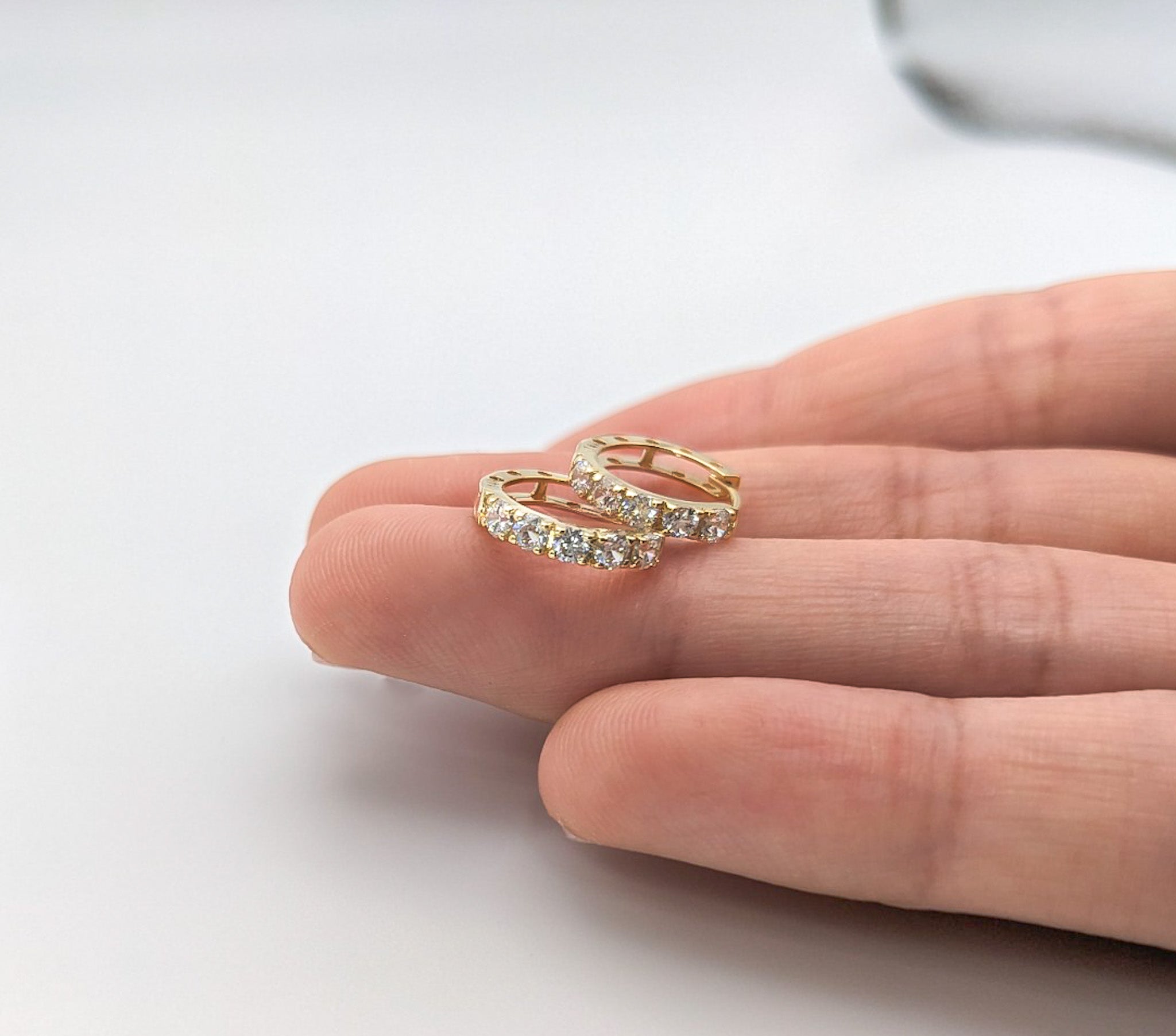 Pavé Hoop Earrings