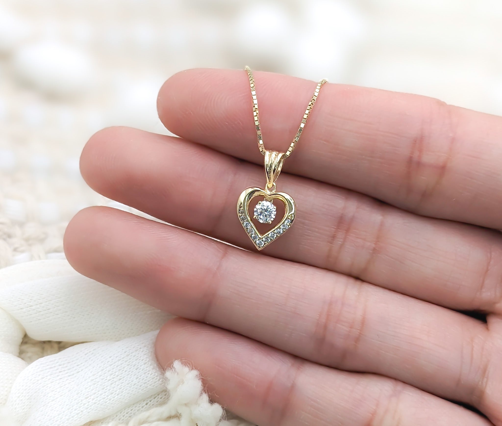 Pavé Heart Pendant