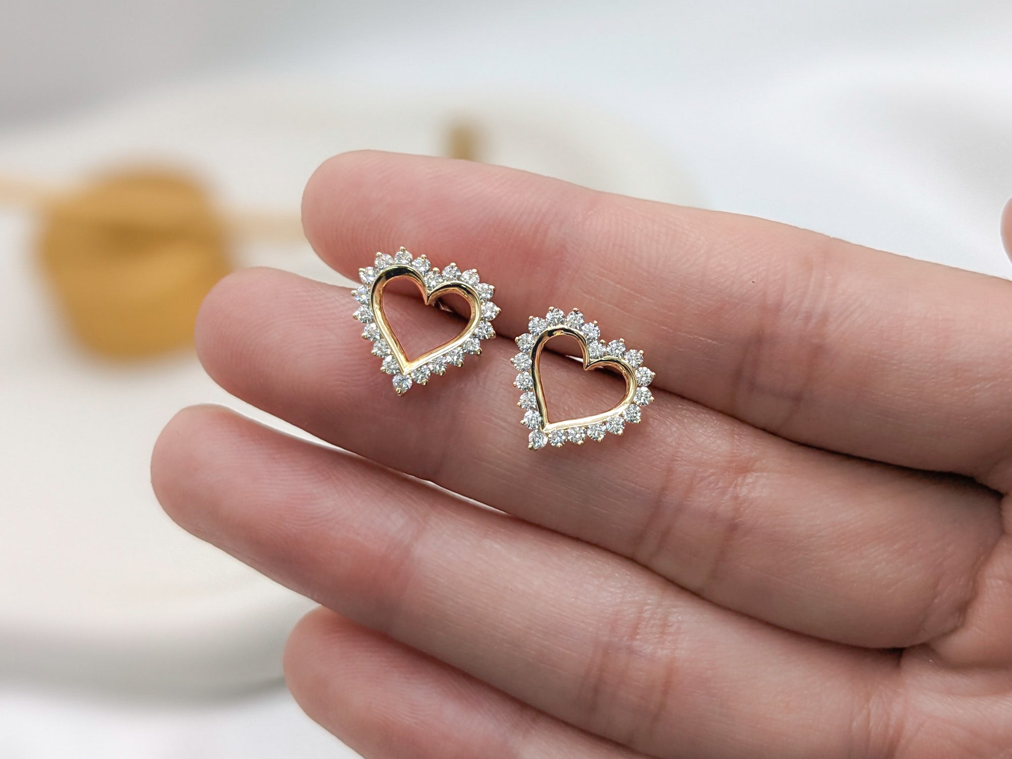 Modern Heart Earrings