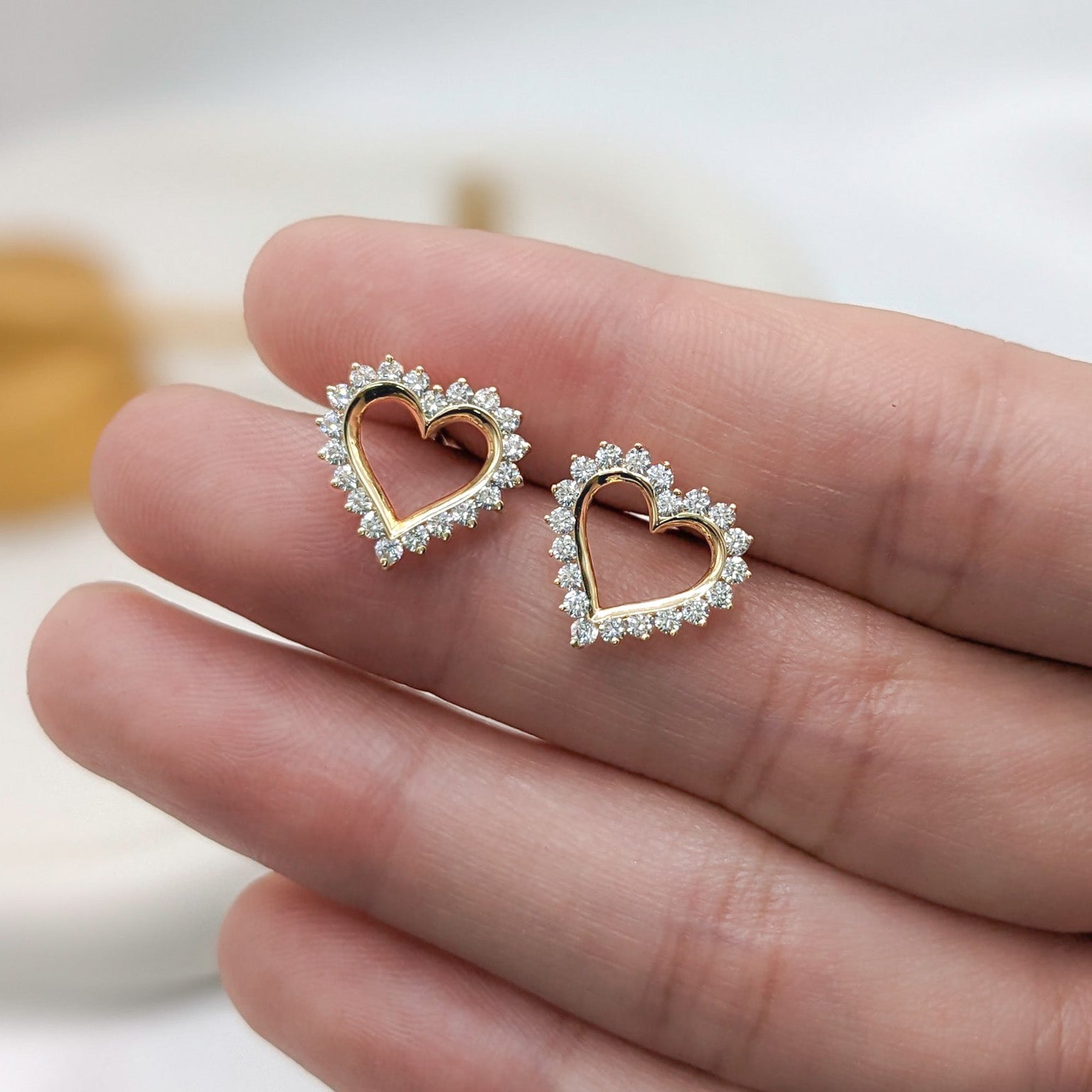 Modern Heart Earrings