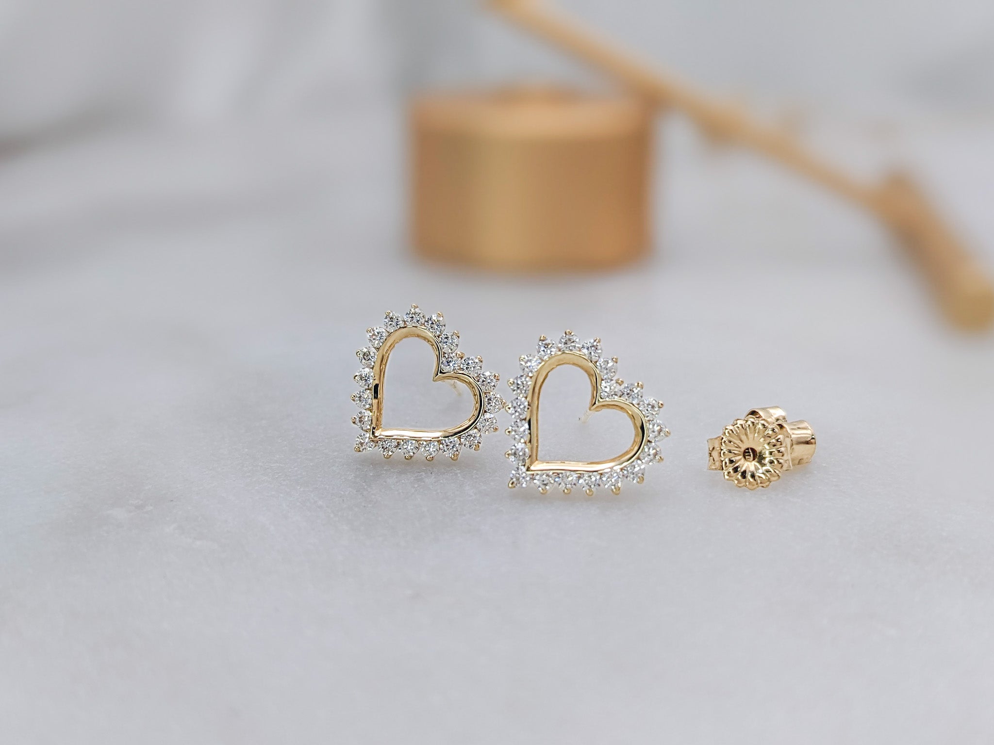 Modern Heart Earrings