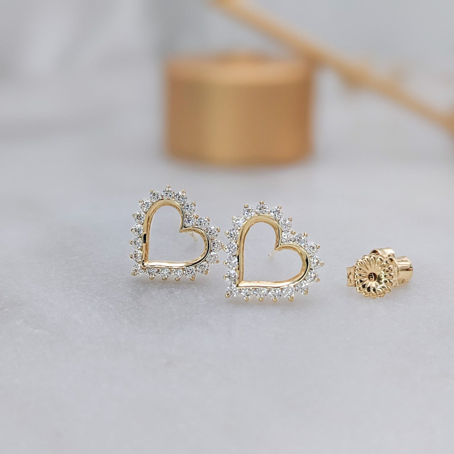 Modern Heart Earrings