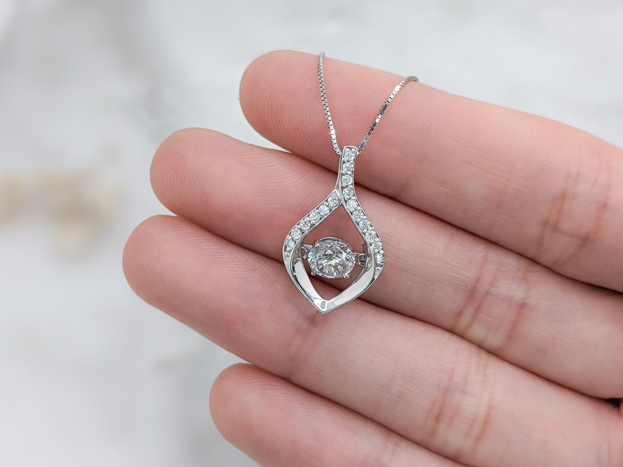 Tear Drop Dancing Pendant