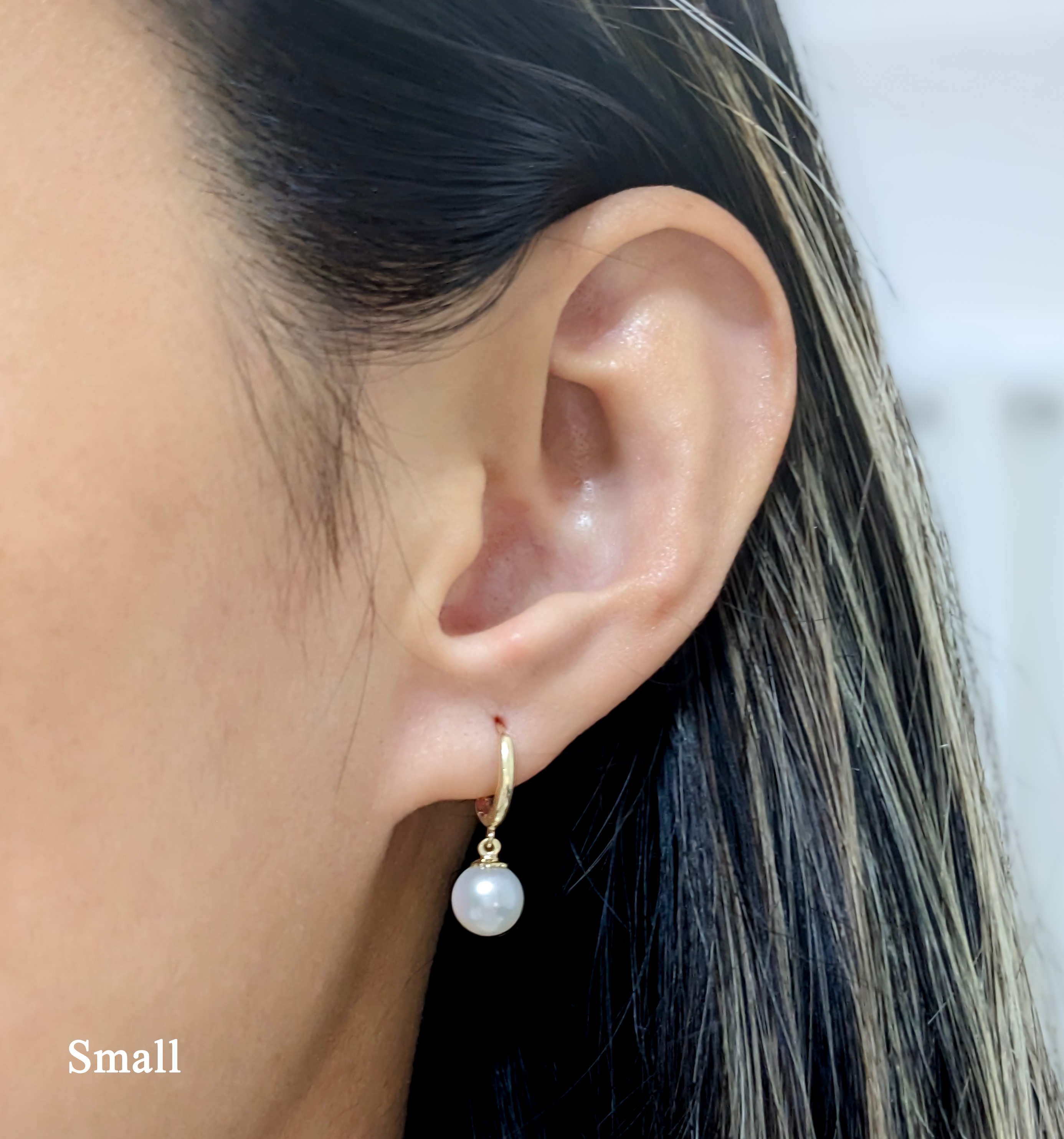 Classic Pearl Hoops