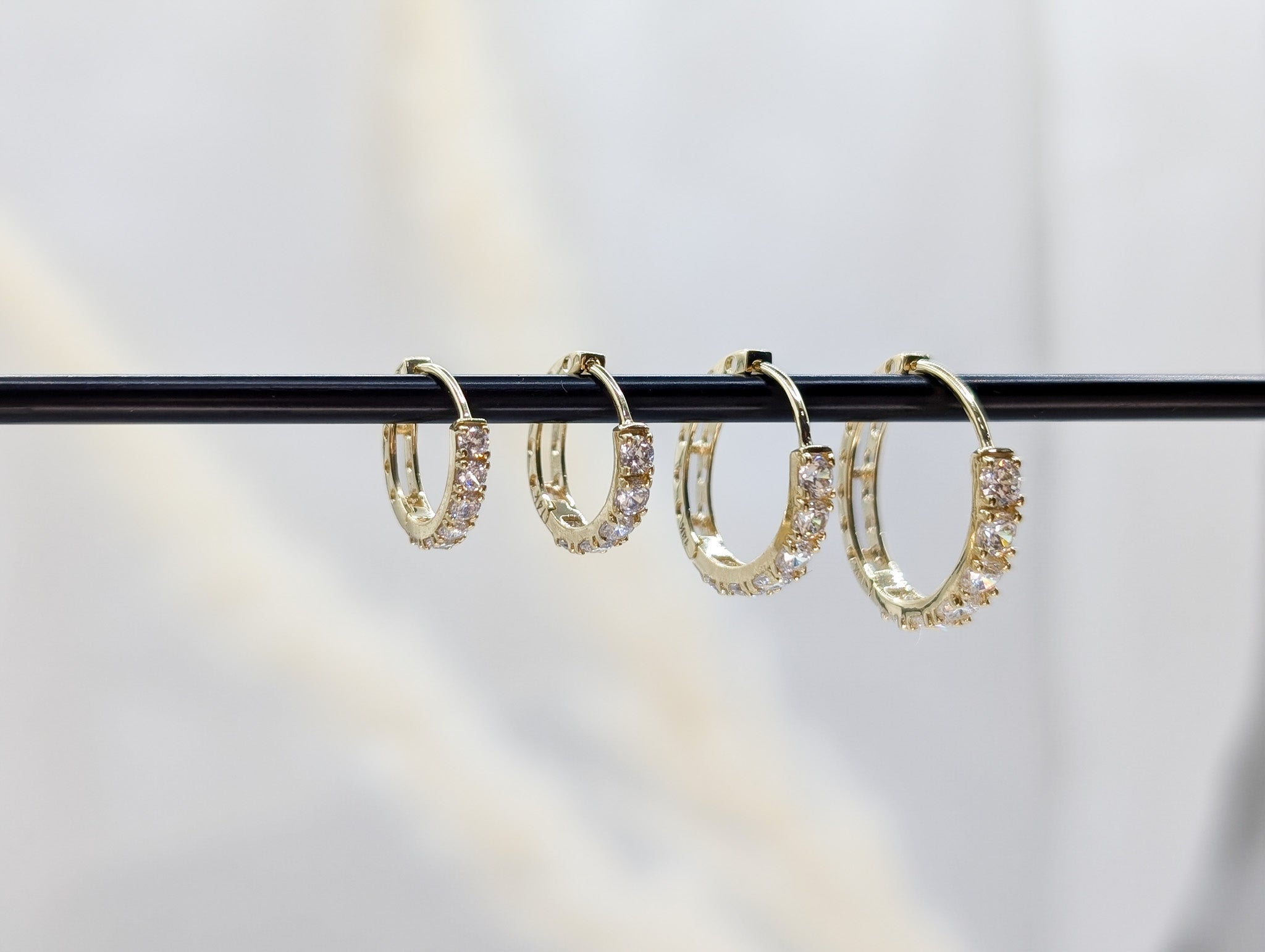 Pavé Hoop Earrings