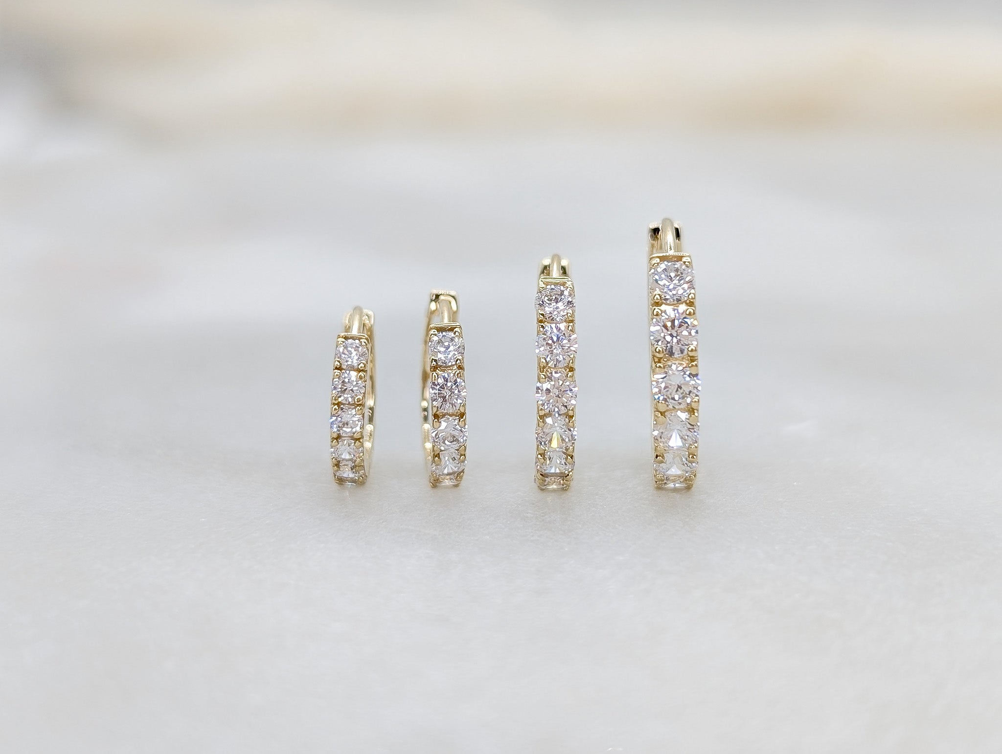 Pavé Hoop Earrings