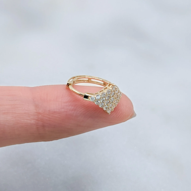 Pavé Huggies Earrings