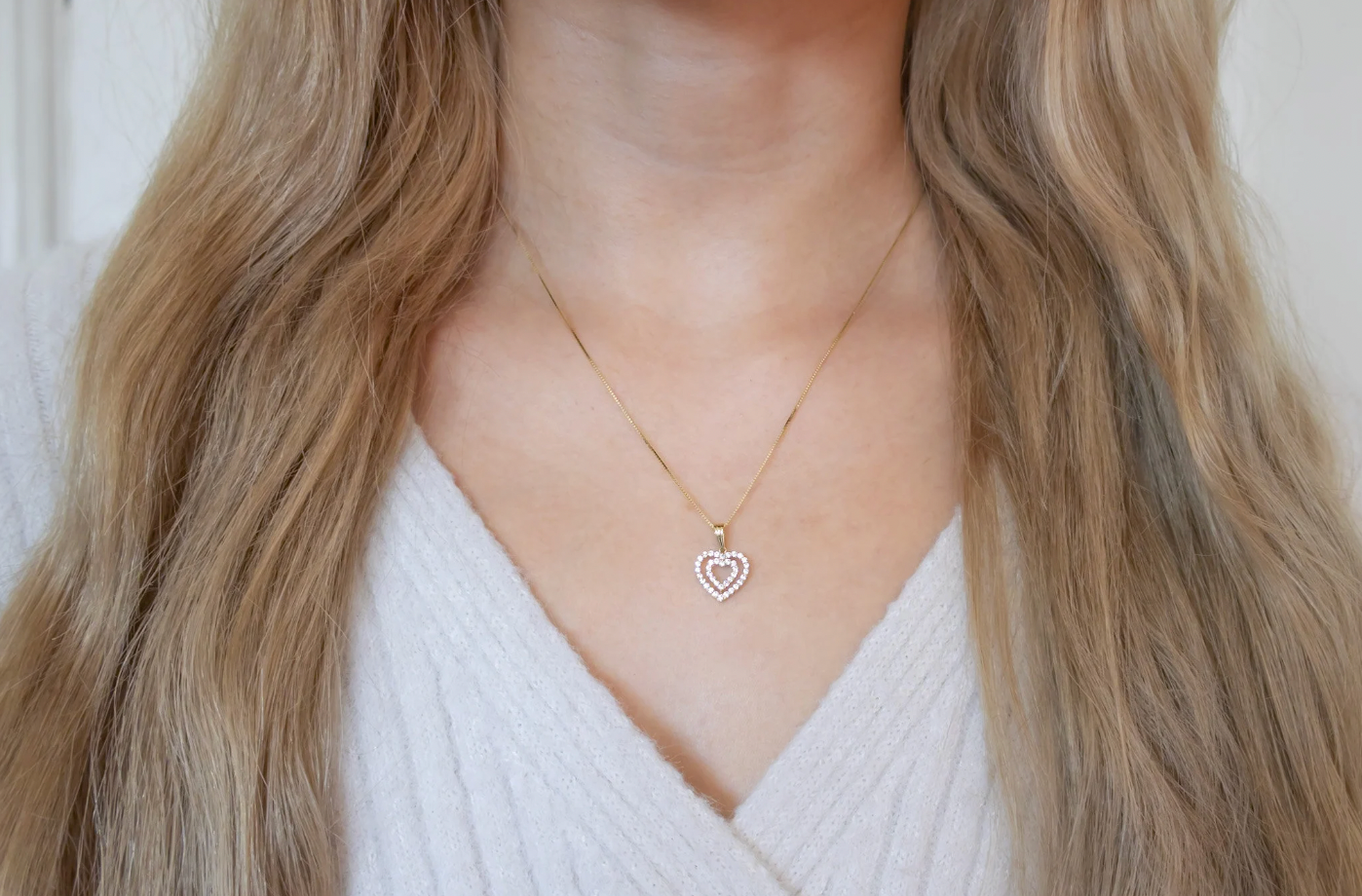 Mini Double Heart Pendant