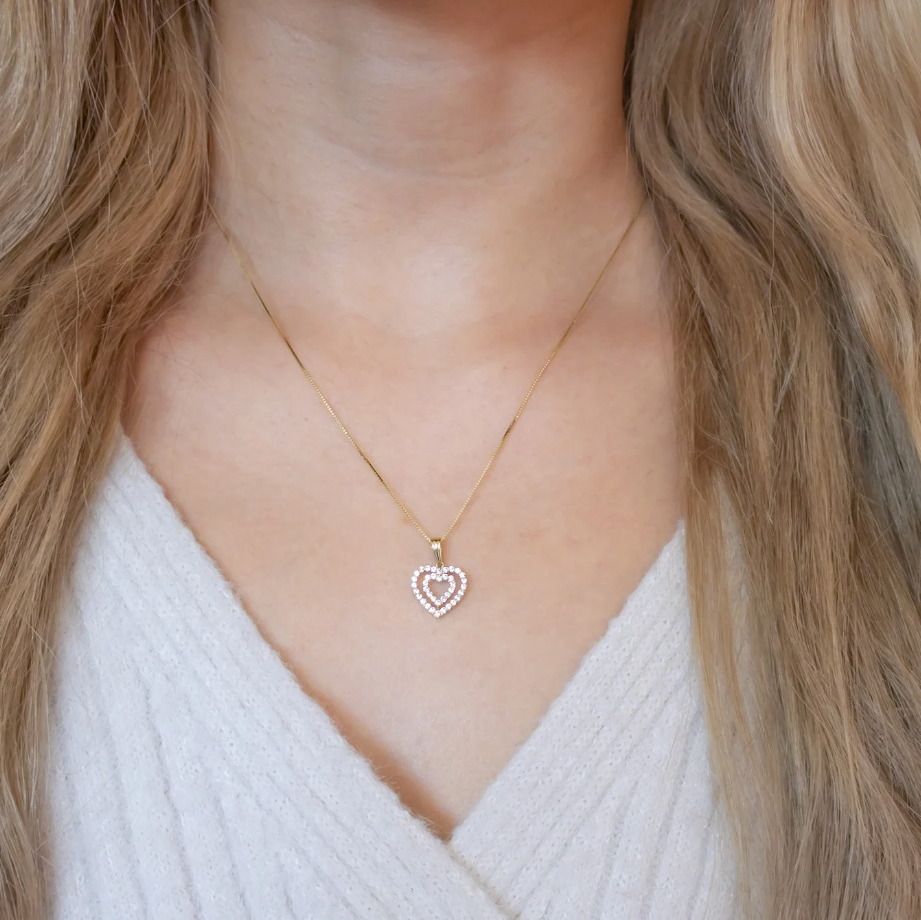 Mini Double Heart Pendant