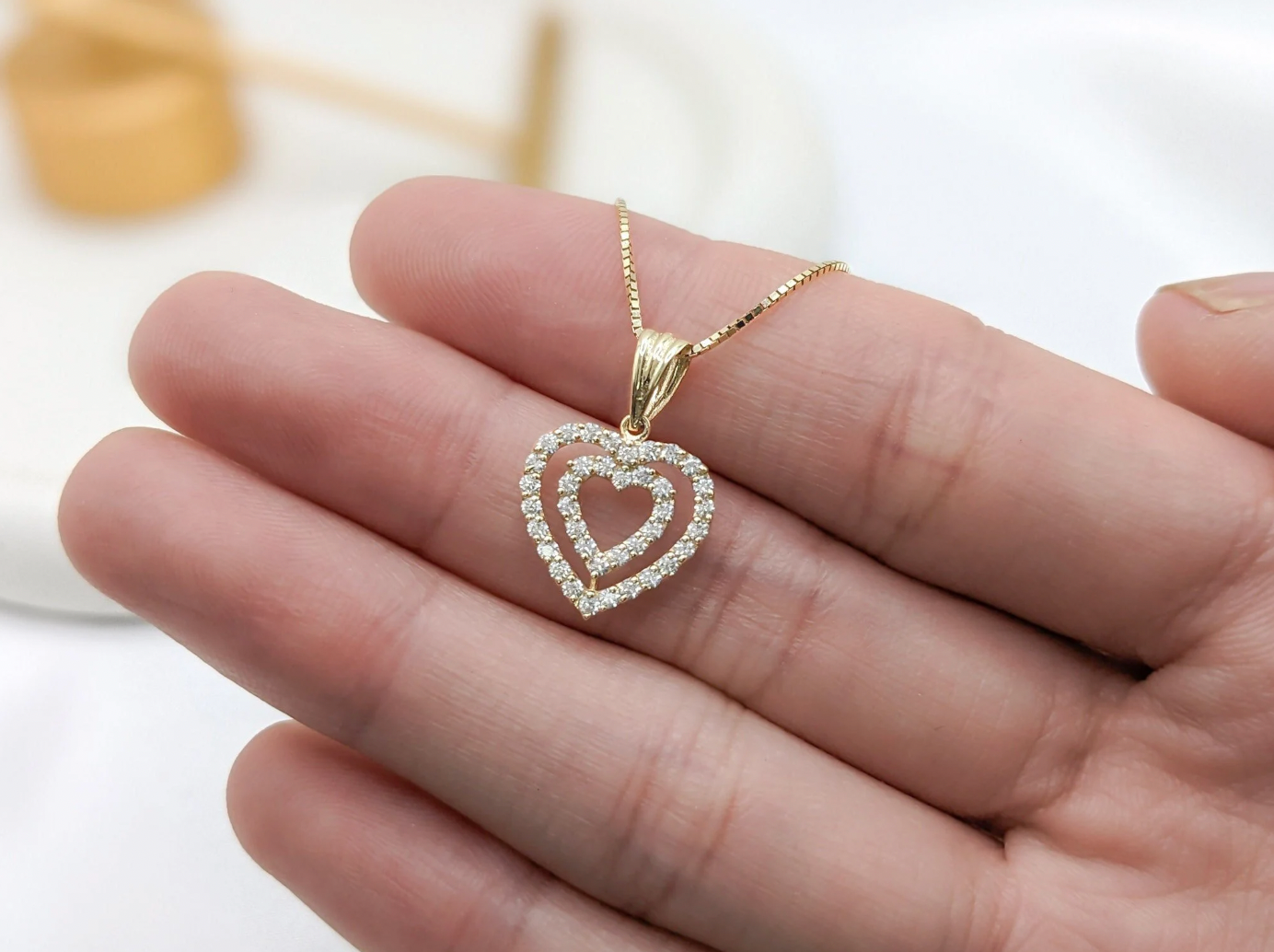 Mini Double Heart Pendant