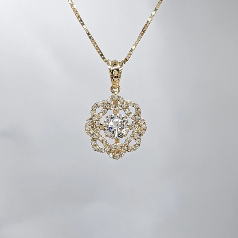 Flower Dancing Stone Pendant