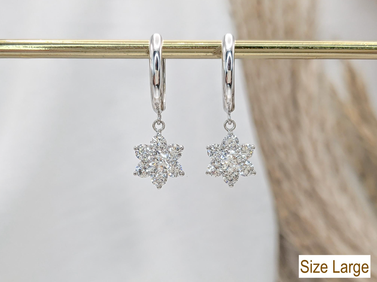Buttercup Flower Hoop Earrings