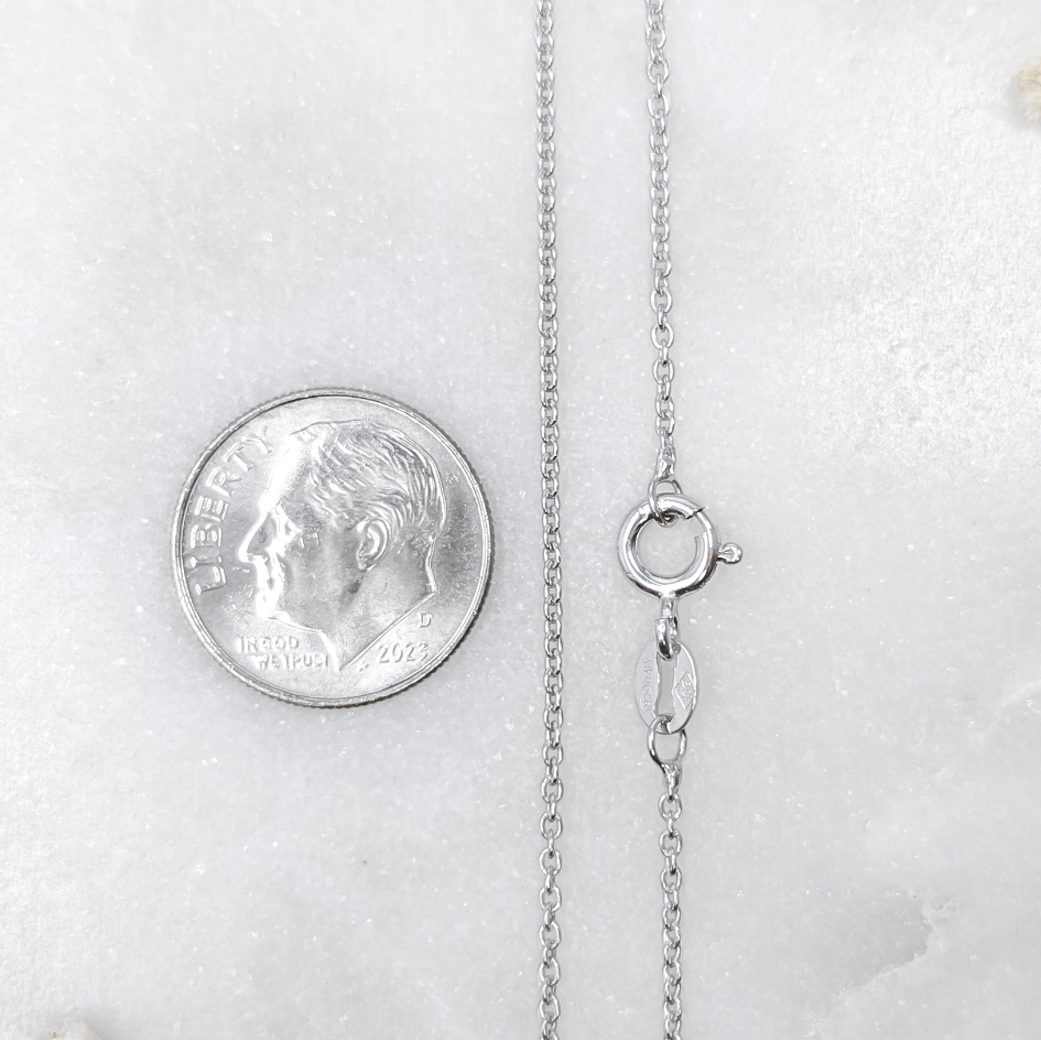 .925 Sterling Silver- Rolo Chain Necklace: add-on