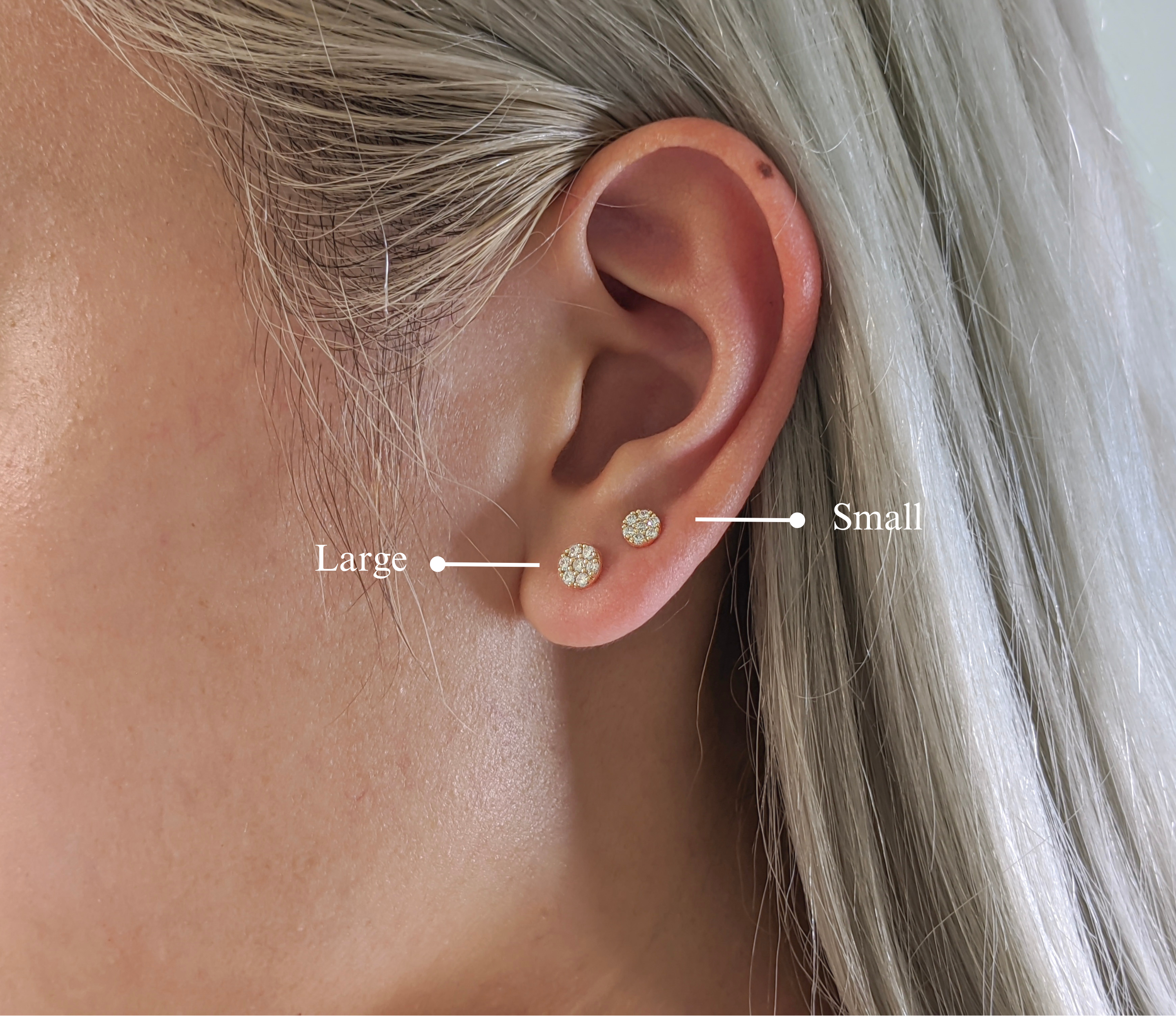 Cluster Circle Earrings