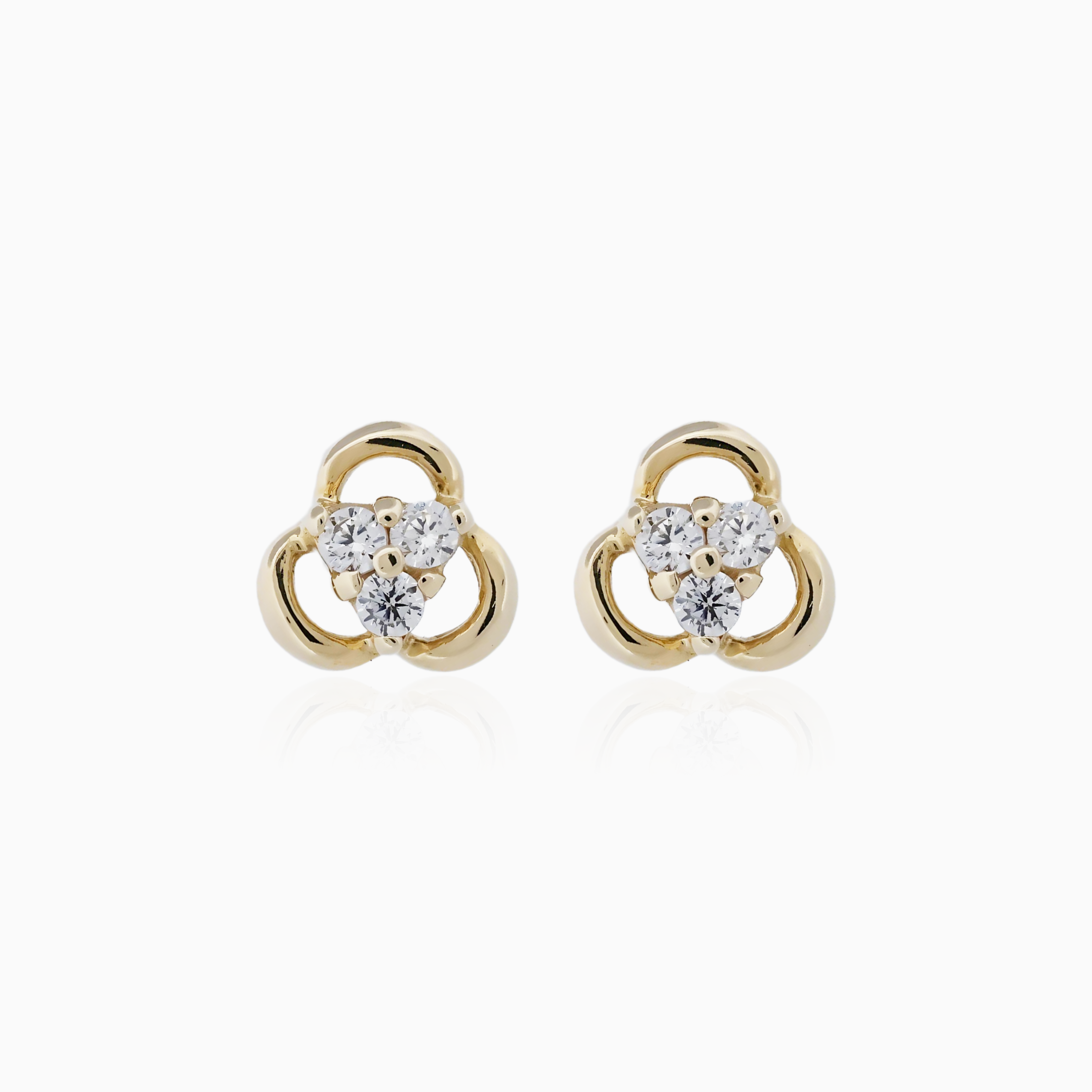 Trillium Flower Earrings