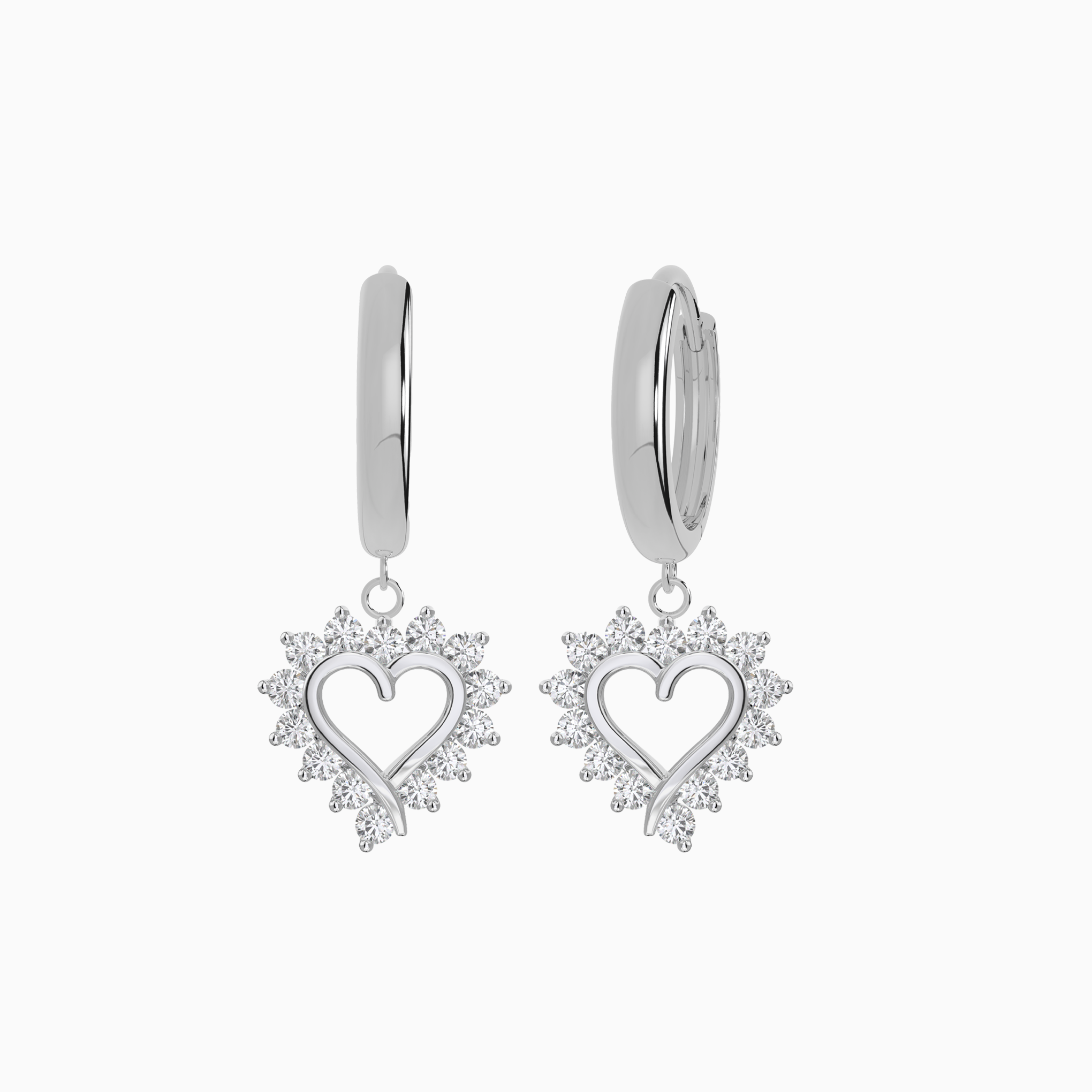 Classic Heart Hoop Earrings