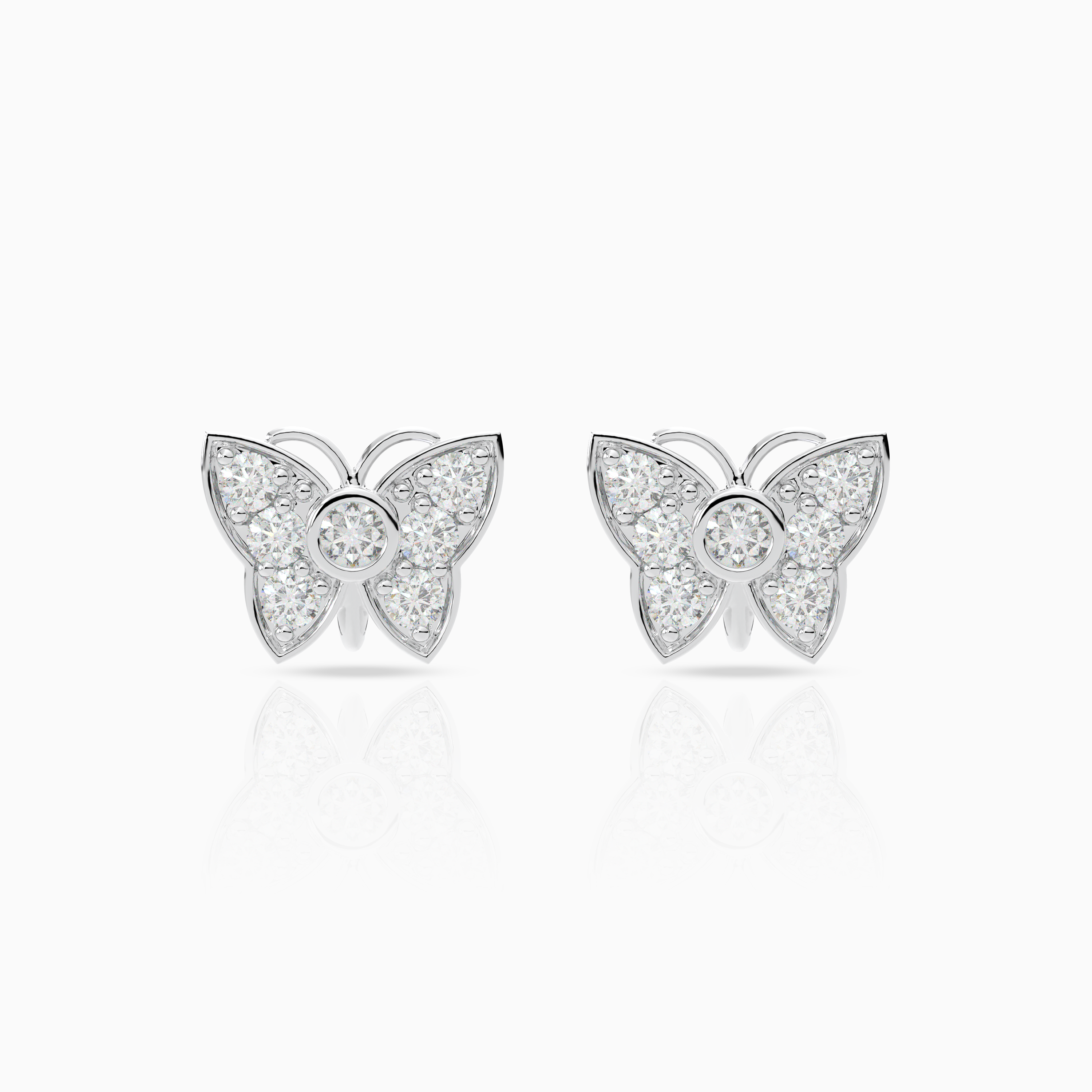 Bubble Butterfly Earrings