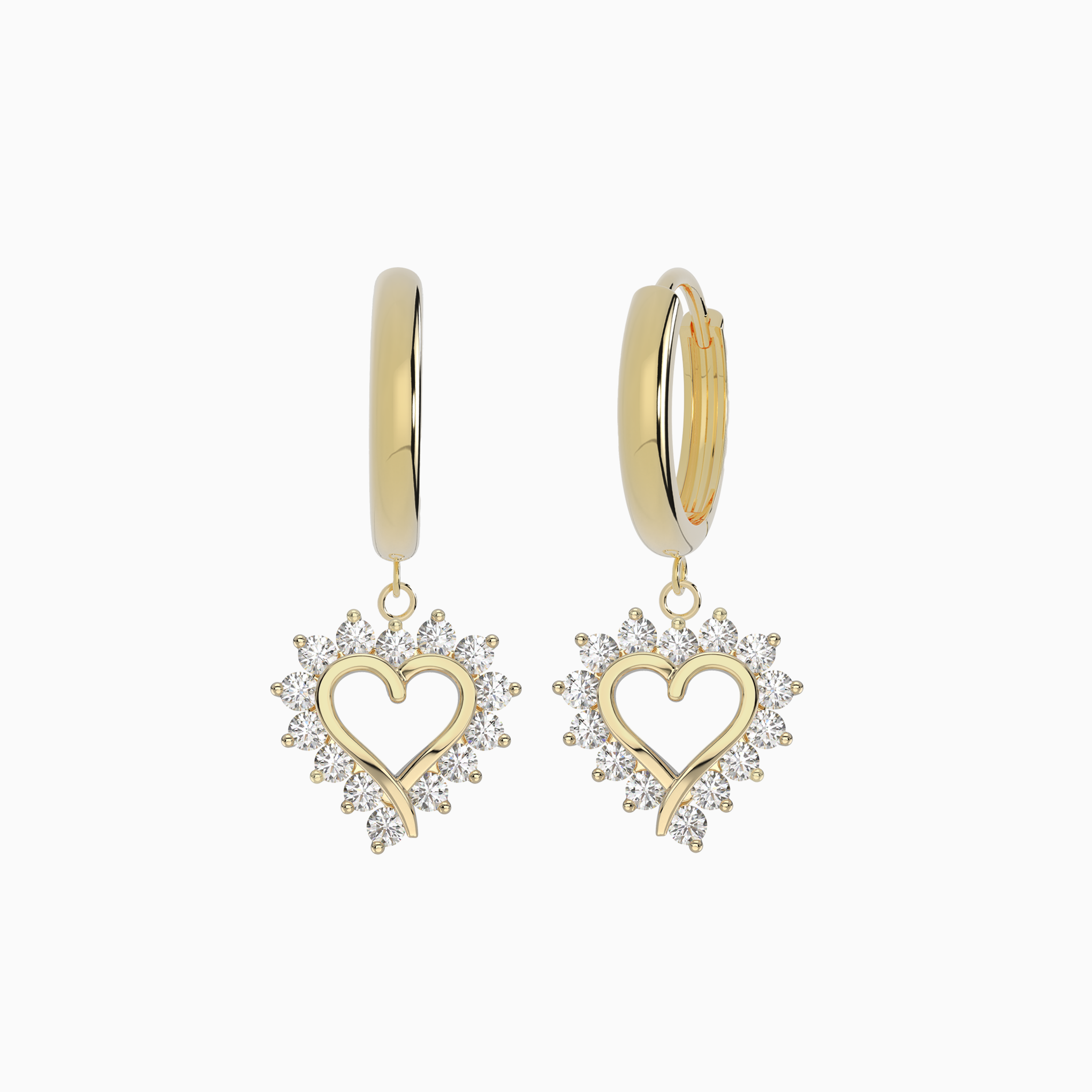 Classic Heart Hoop Earrings