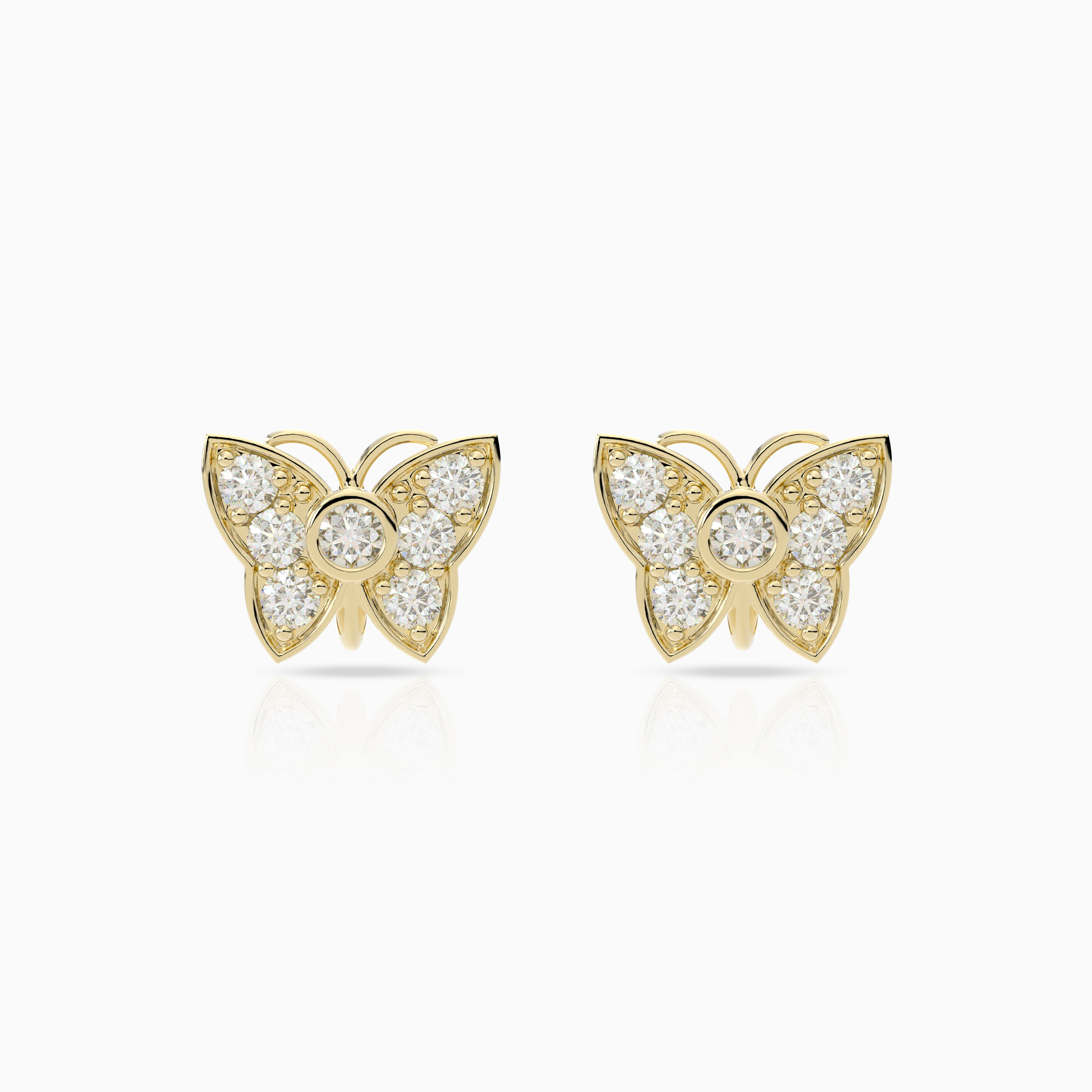 Bubble Butterfly Earrings