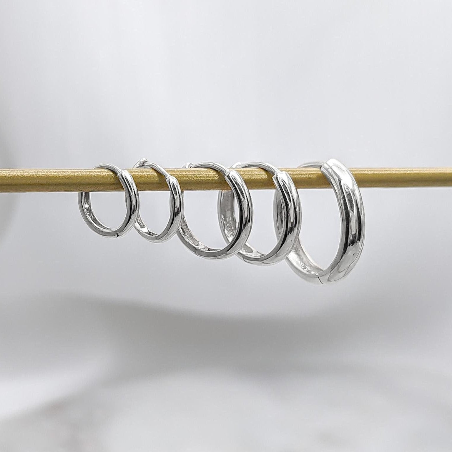 Polished Hoops- .925 Sterling Silver
