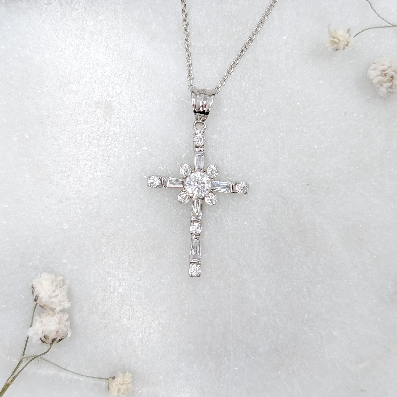 Petite Cross Pendant – .925 Sterling Silver
