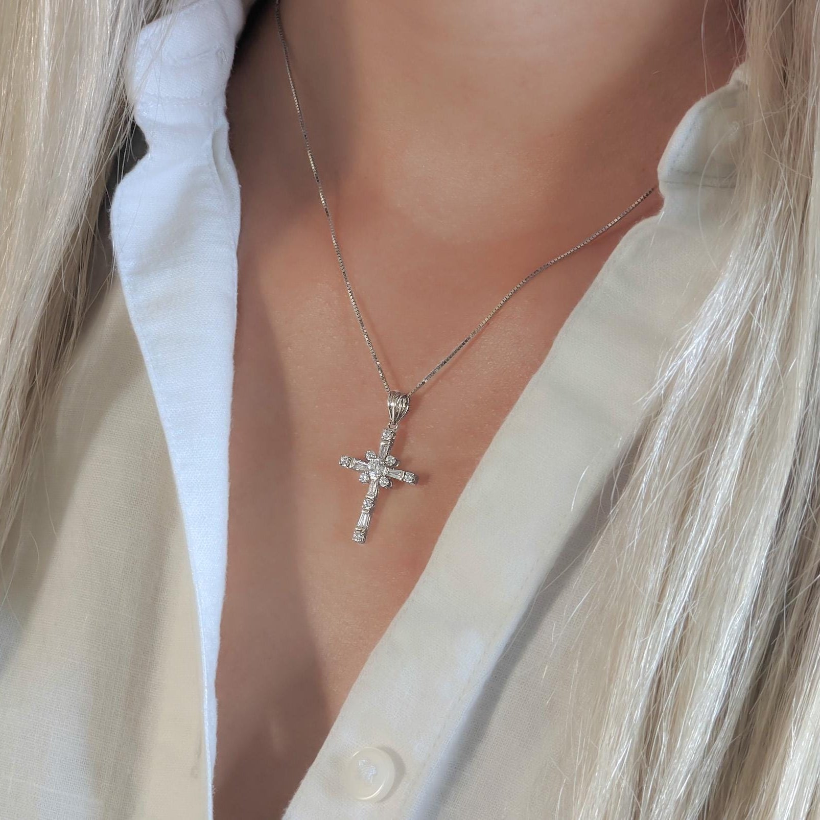 Petite Cross Pendant – .925 Sterling Silver