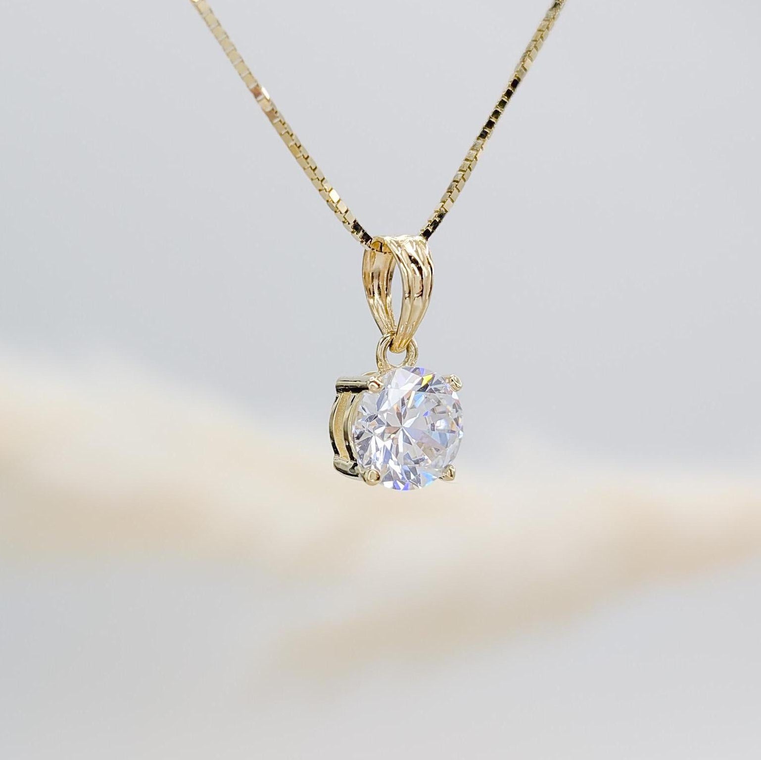 Classic Solitaire Necklace